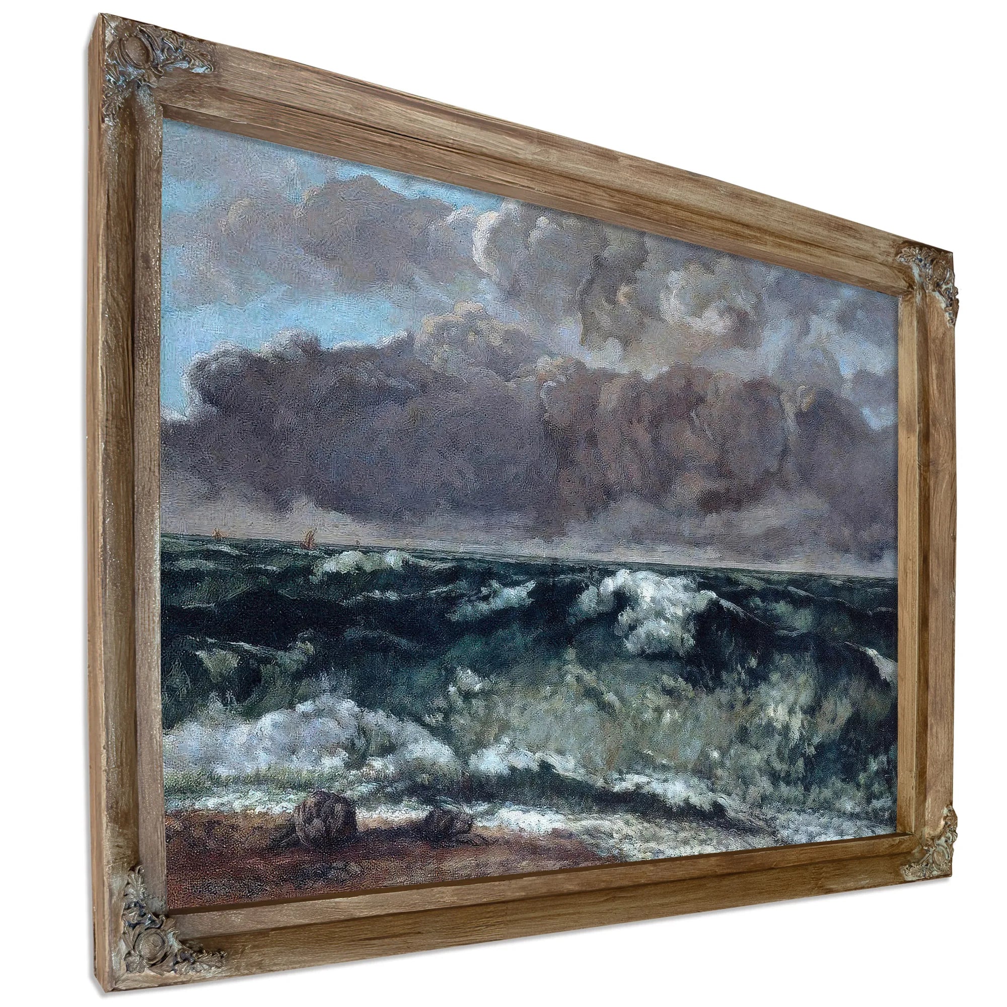 La Vague By Gustave Courbet Fine Art Print