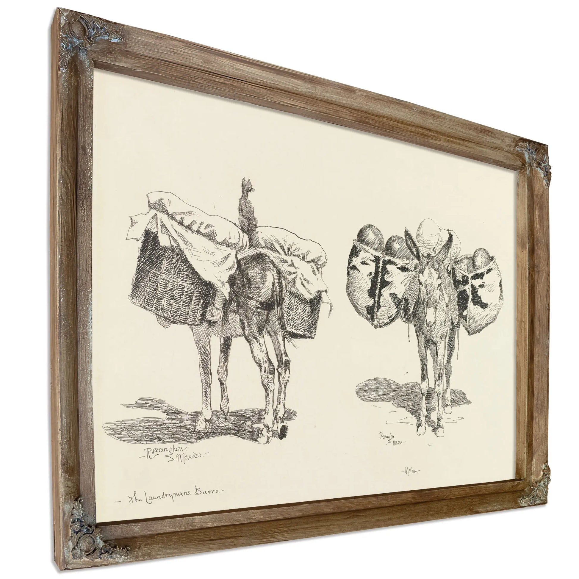Laundryman S Burro Melons by Frederic Remington