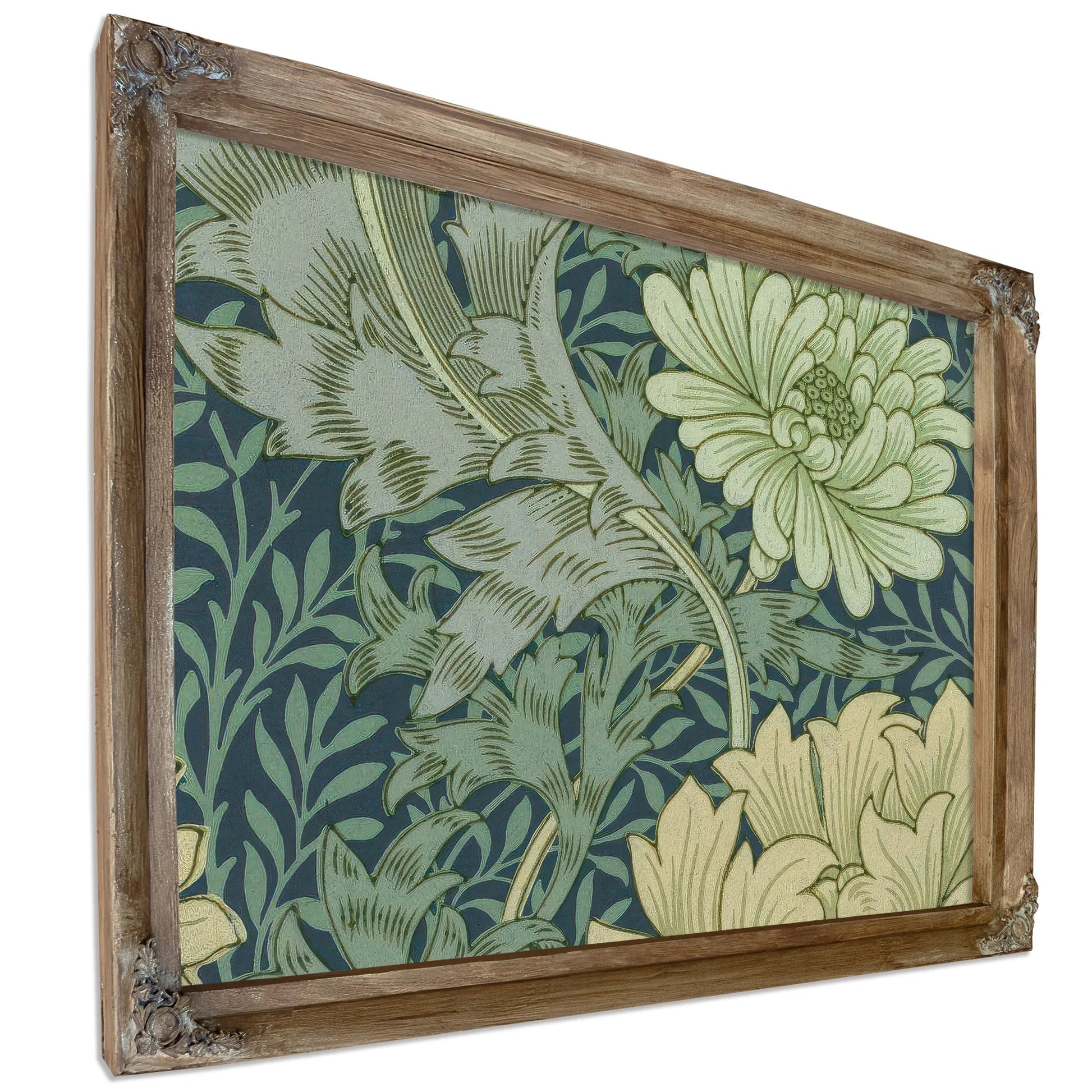 Wallpaper Sample With Chrysanthemum By William Morris Fine Art Print