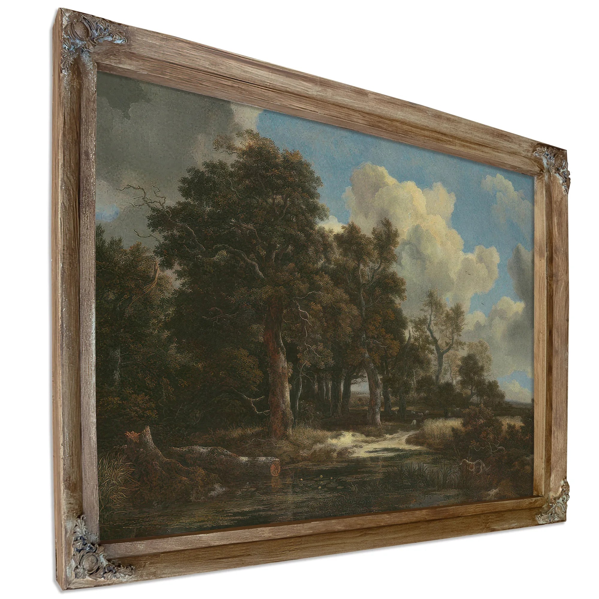 Edge Of A Forest With A Grainfield By Jacob Van Ruisdael Fine Art Print