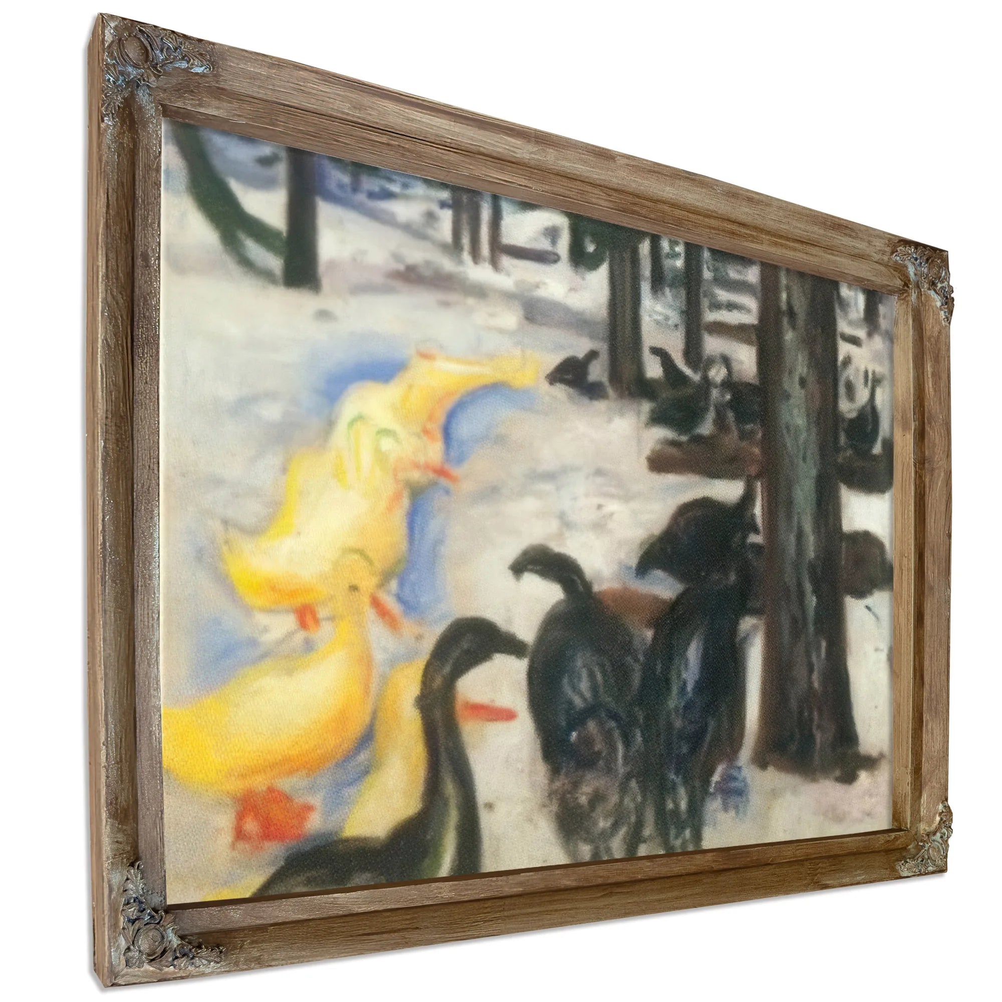 Ducks And Turkeys 1913 By Edvard Munch Fine Art Print
