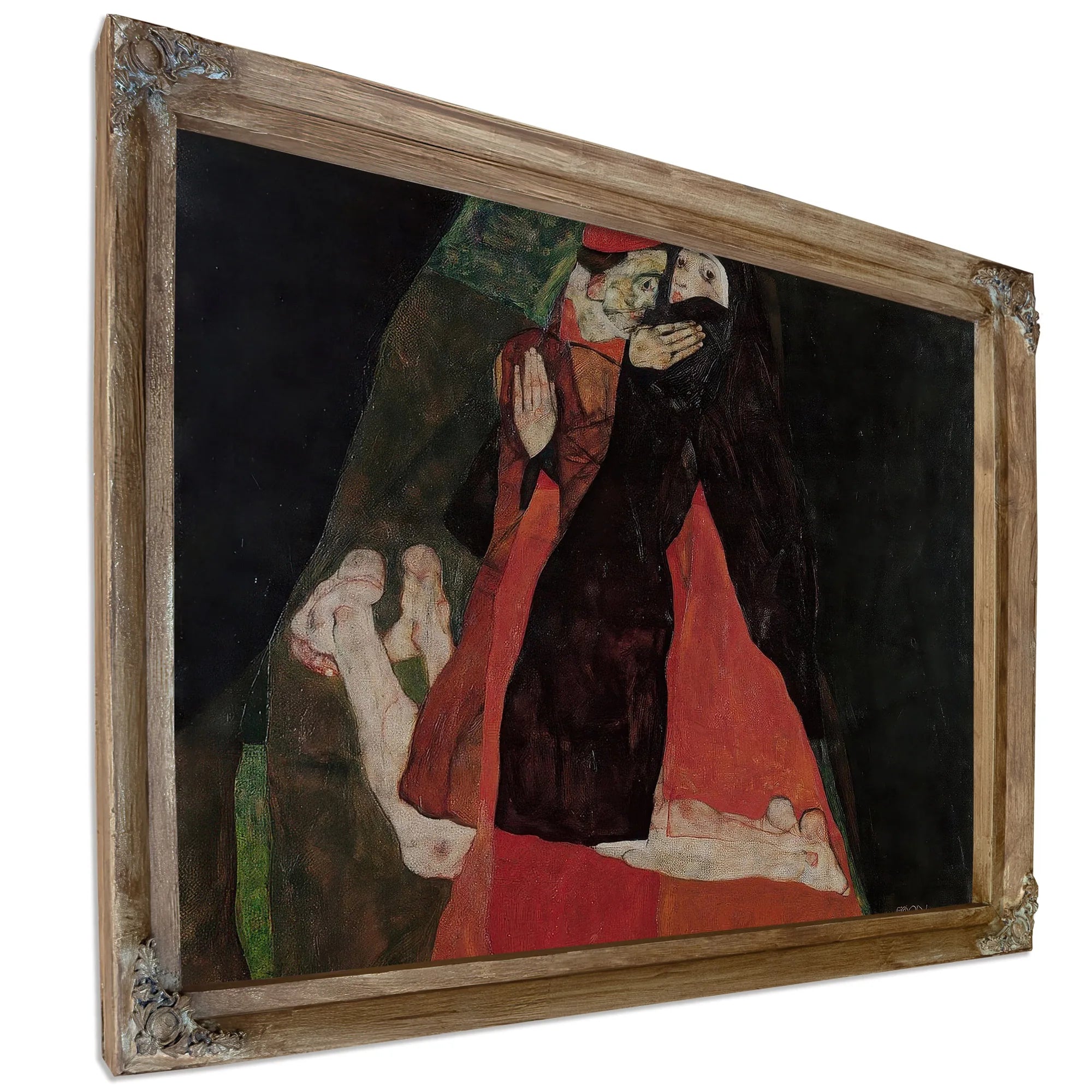 Cardinal And Nun Caress 1912 Expressionism Pc By Egon Schiele Fine Art Print