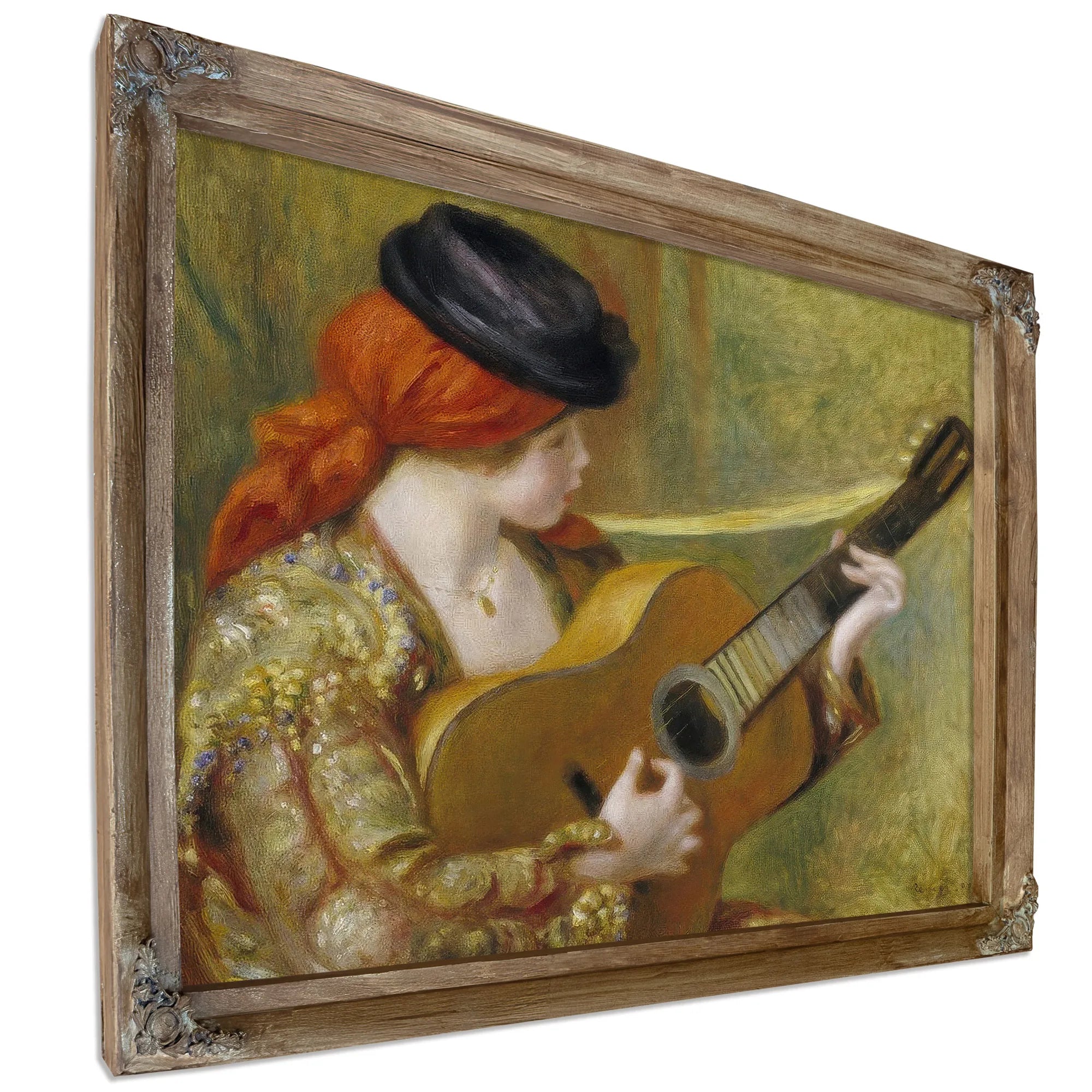 Young Spanish Woman With A Guitar (Jeune Espagnole Jouant De La Guitare) By Pierre Auguste Renoir Fine Art Print