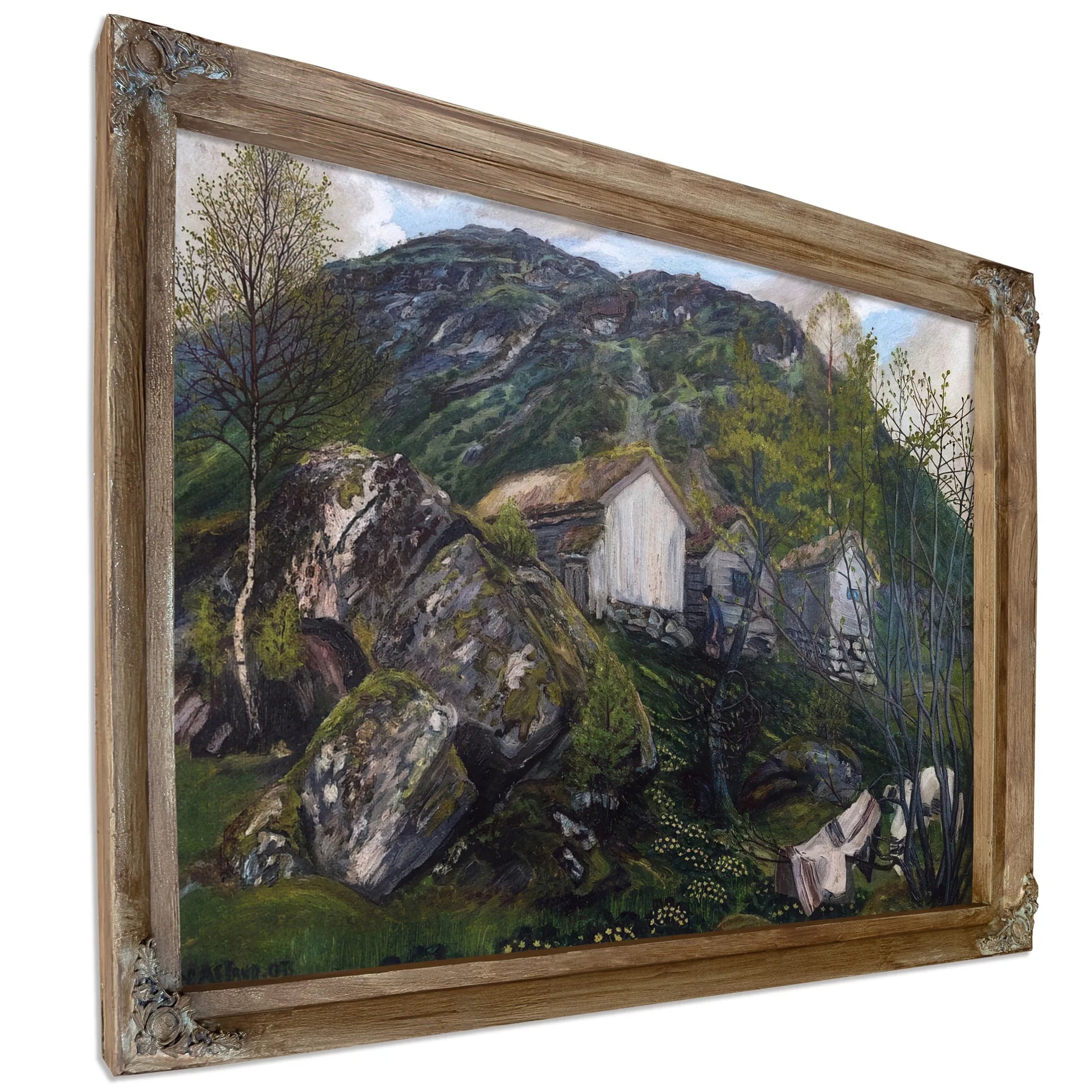 Spring Atmosphere Of An Old Cotter's Farm By Nicolai Astrup Fine Art Print