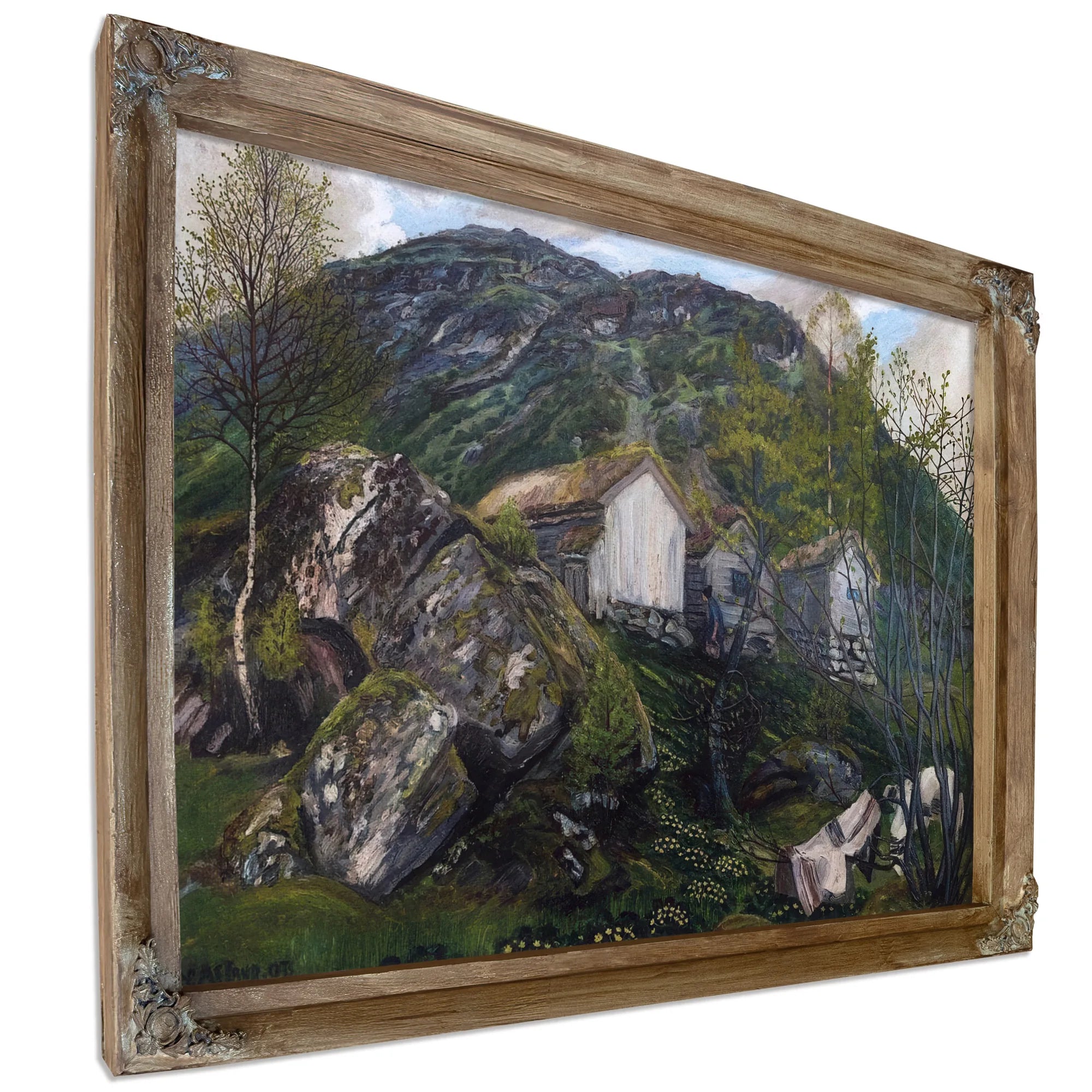 Spring Atmosphere Of An Old Cotter's Farm By Nicolai Astrup Fine Art Print