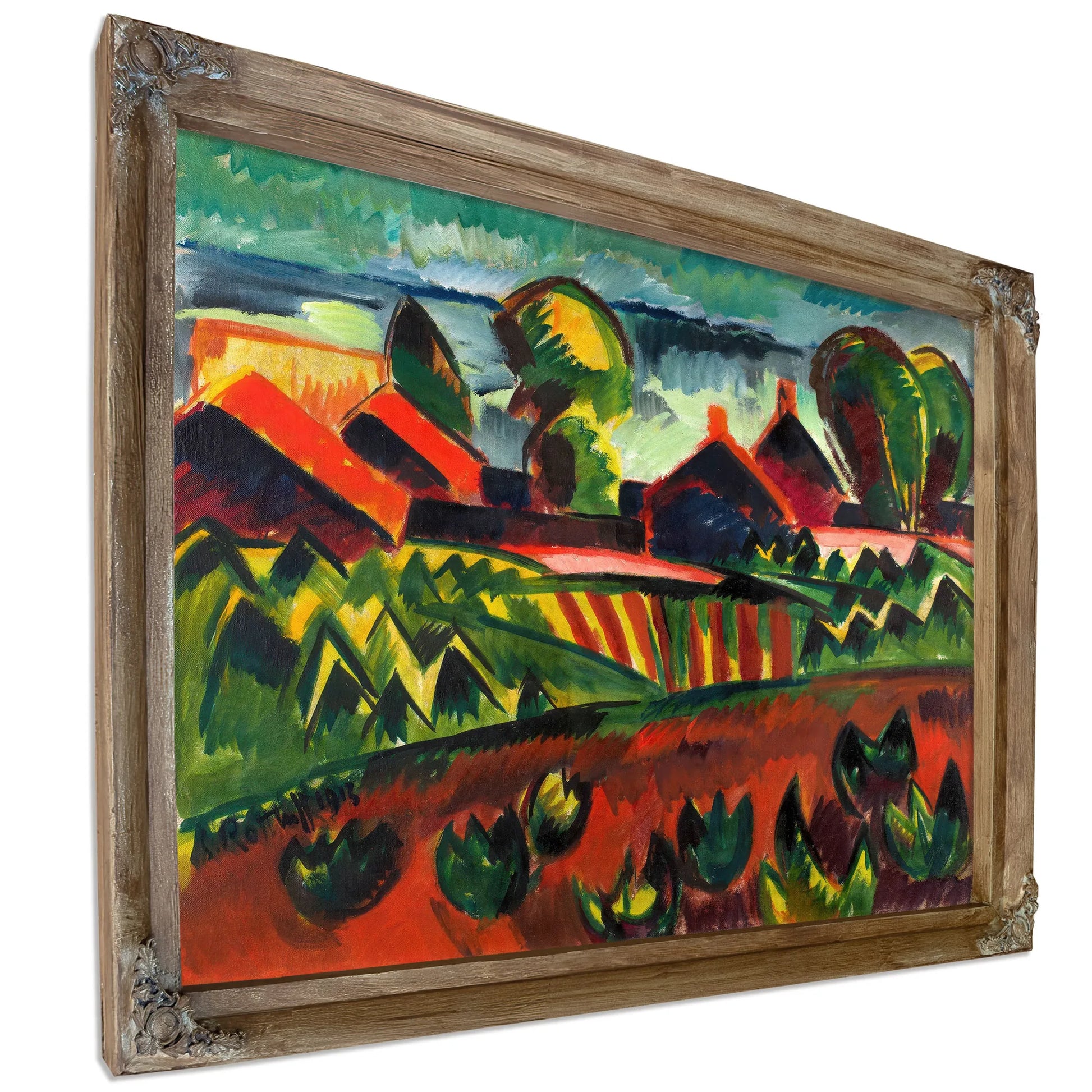 Village at the Sea by Karl Schmidt-Rottluff Fine Art Print
