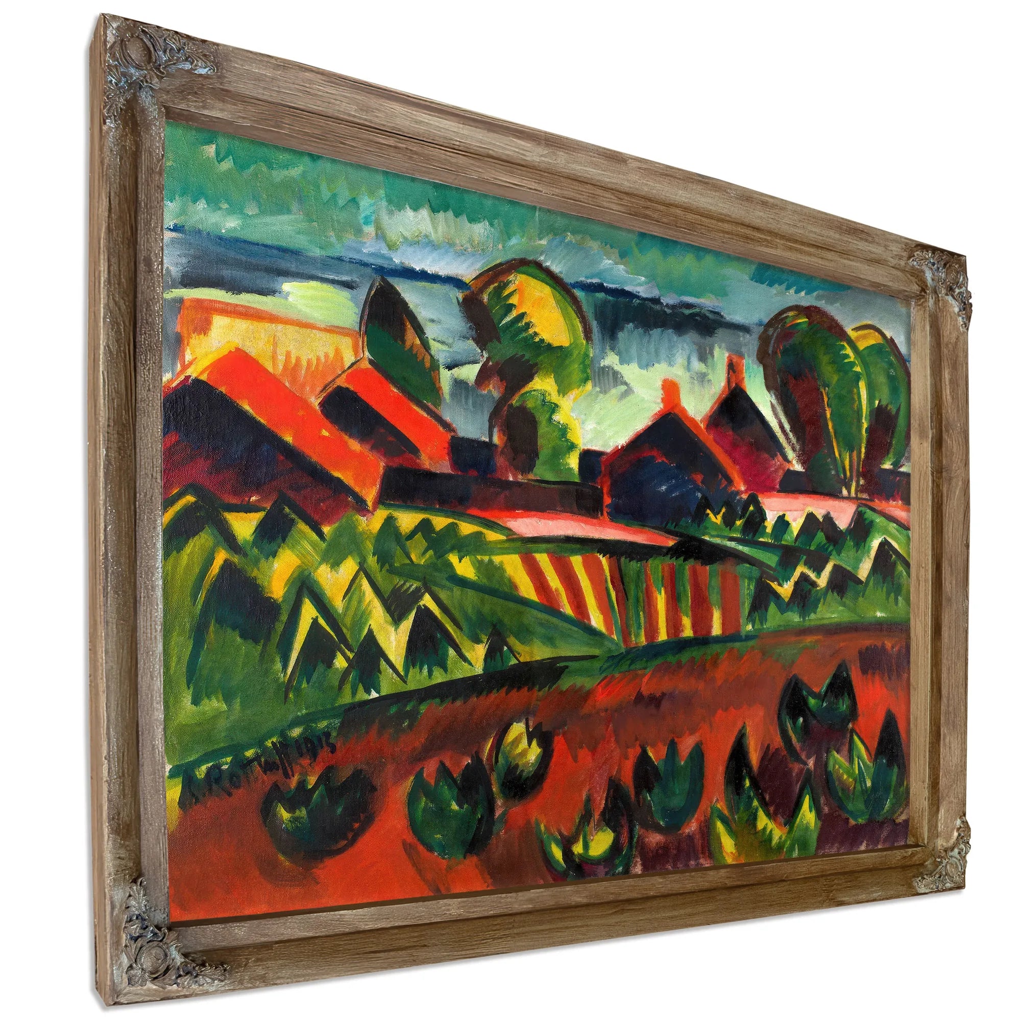 Village at the Sea by Karl Schmidt-Rottluff Fine Art Print
