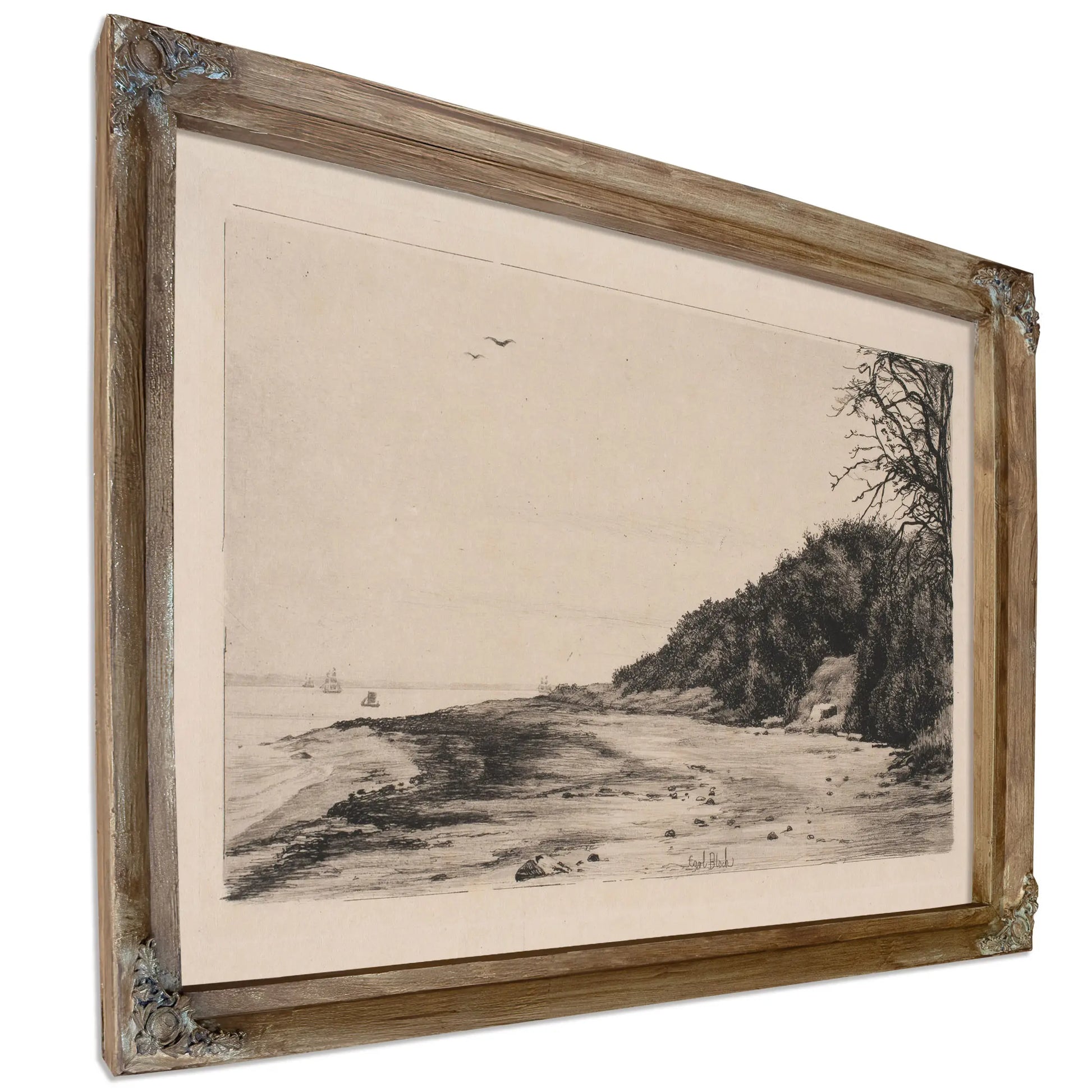 Skraenten Ved Havet by Carl Bloch