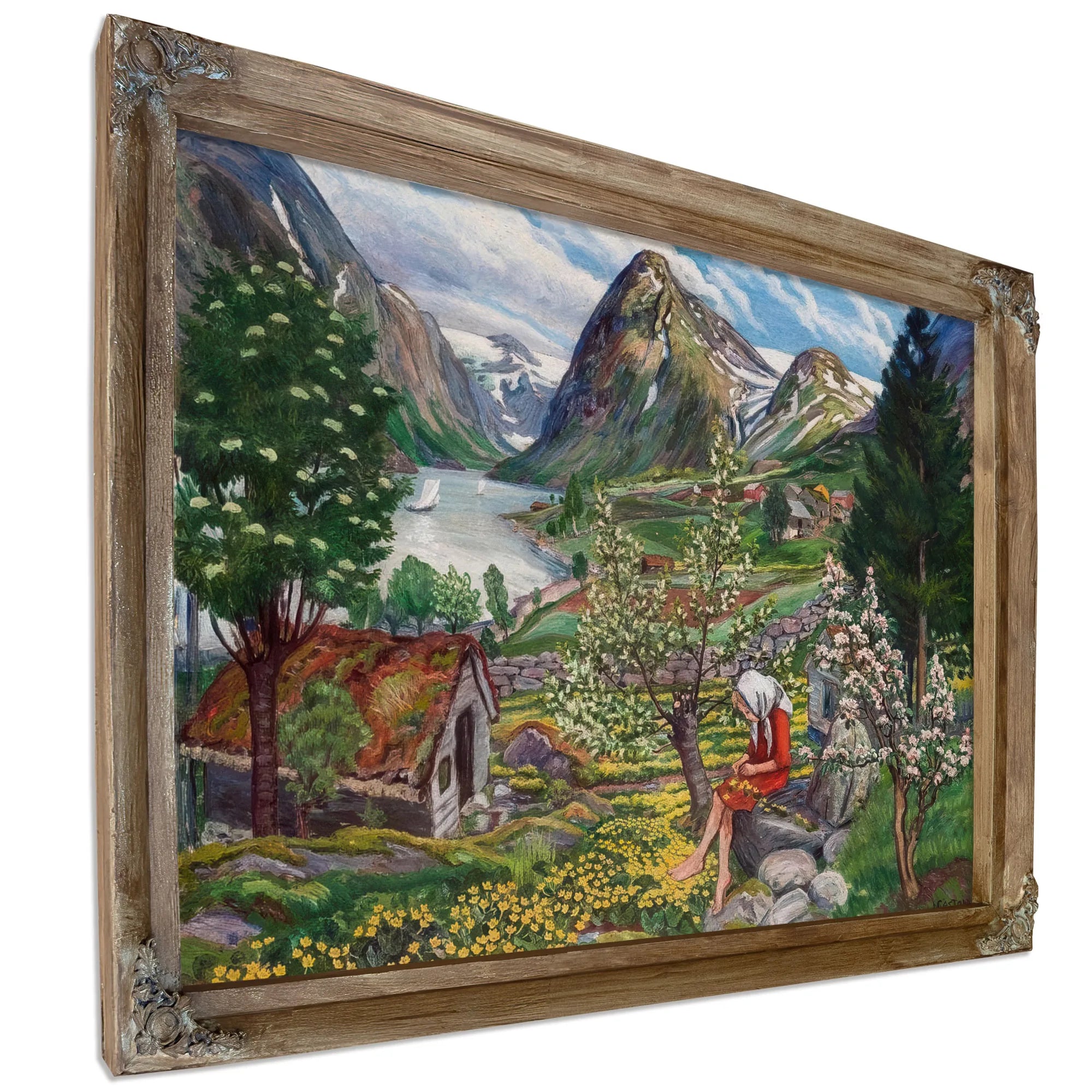 Kari Motif From Sunde 1 By Nicolai Astrup Fine Art Print