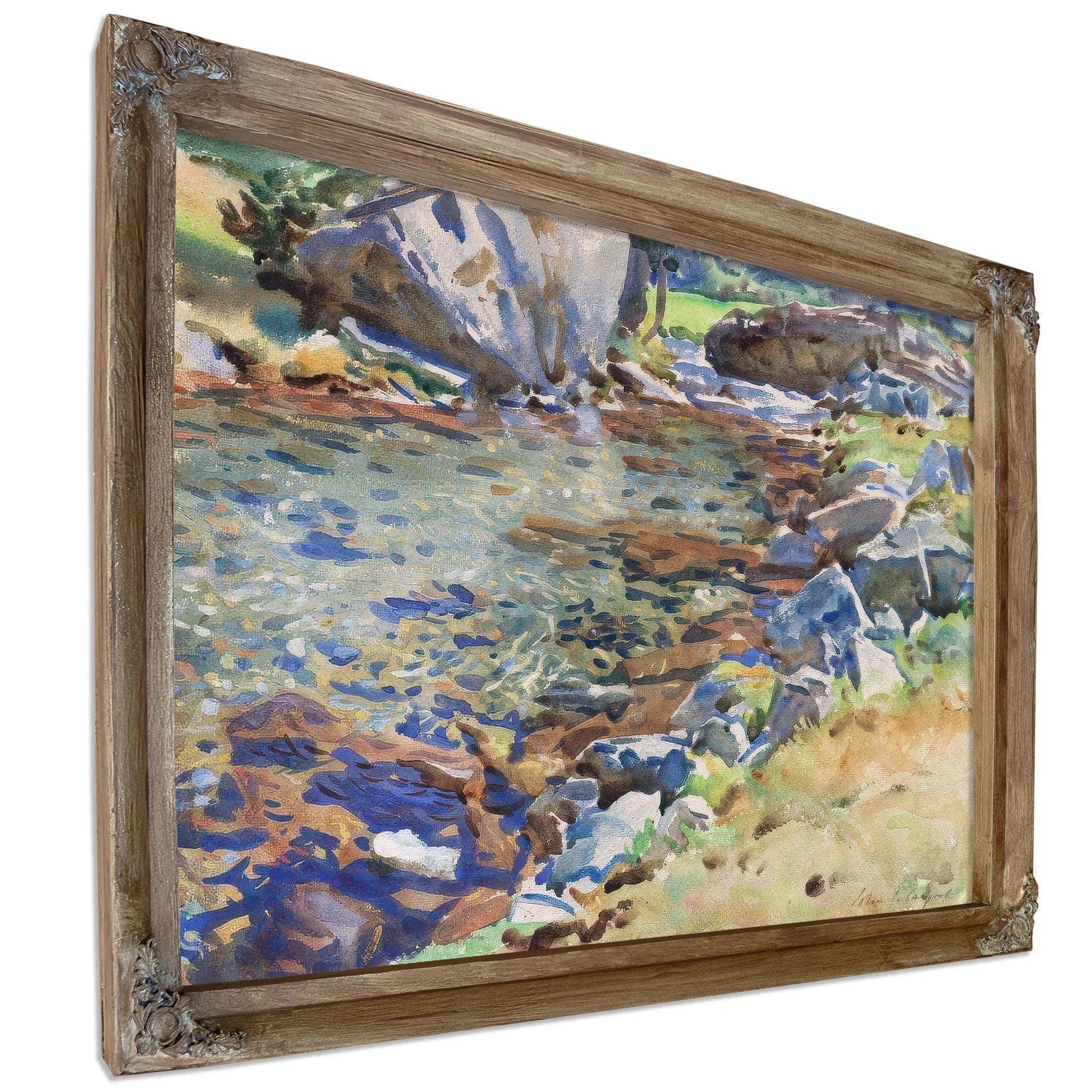 Brook Among Rocks By John Singer Sargent Fine Art Print