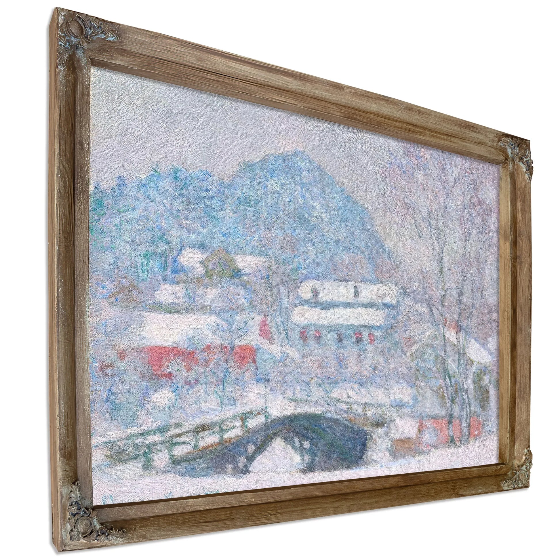 Norway Sandviken Village In The Snow 1895 Oil In Canvas 92 5 X 73 4 Cm Art Institute Of Chicago By Claude Monet Fine Art Print