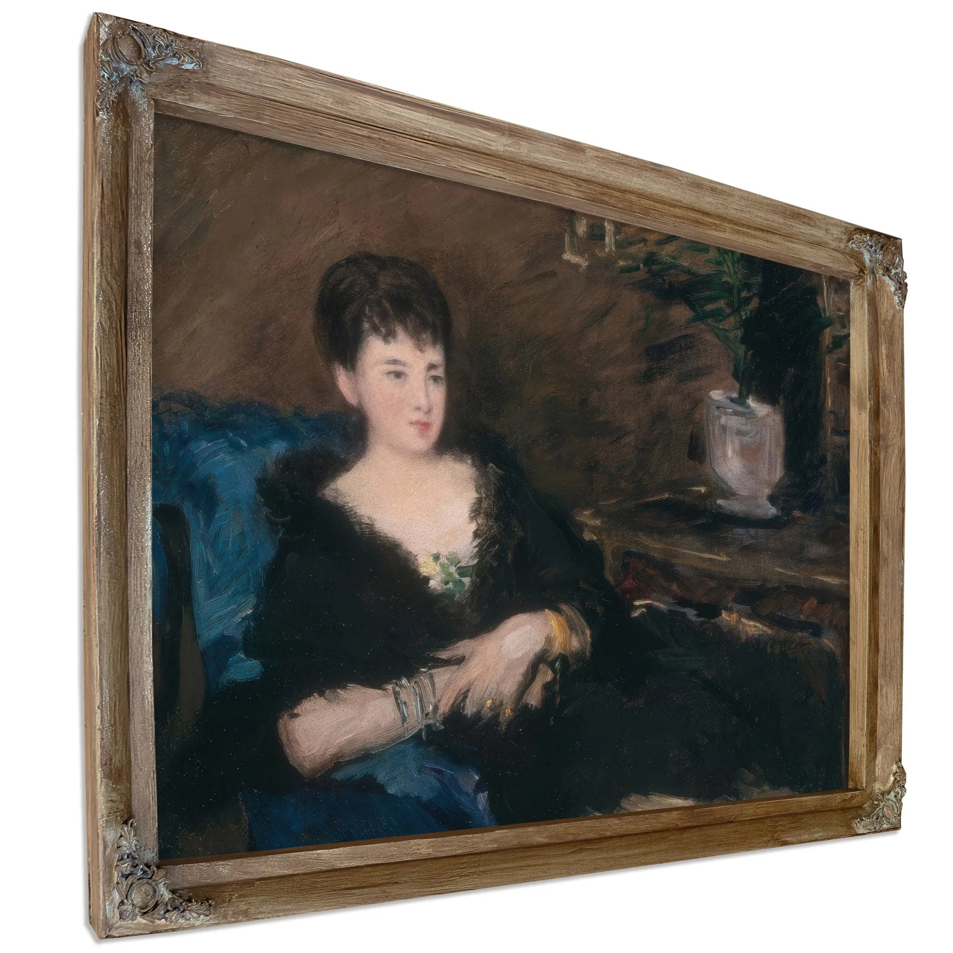 Portrait Of Isabelle Lemonnier By Edouard Manet Fine Art Print