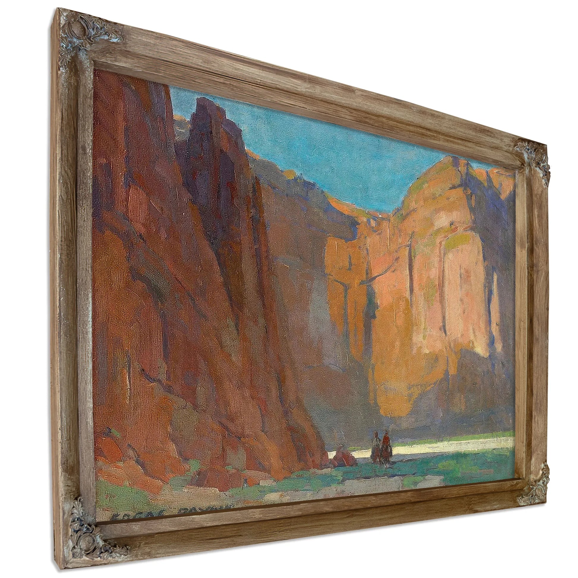 Navajos, Canyon De Chelly By Edgar Payne Fine Art Print