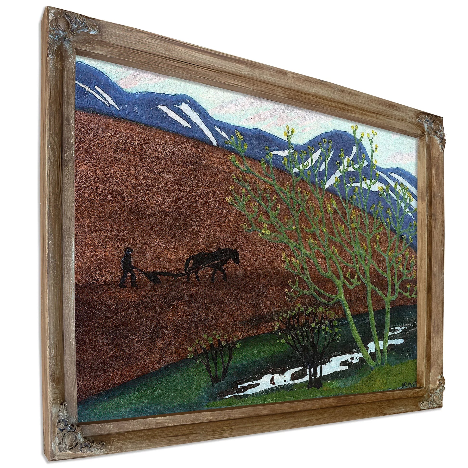 Night Ploughing 1 By Nicolai Astrup Fine Art Print