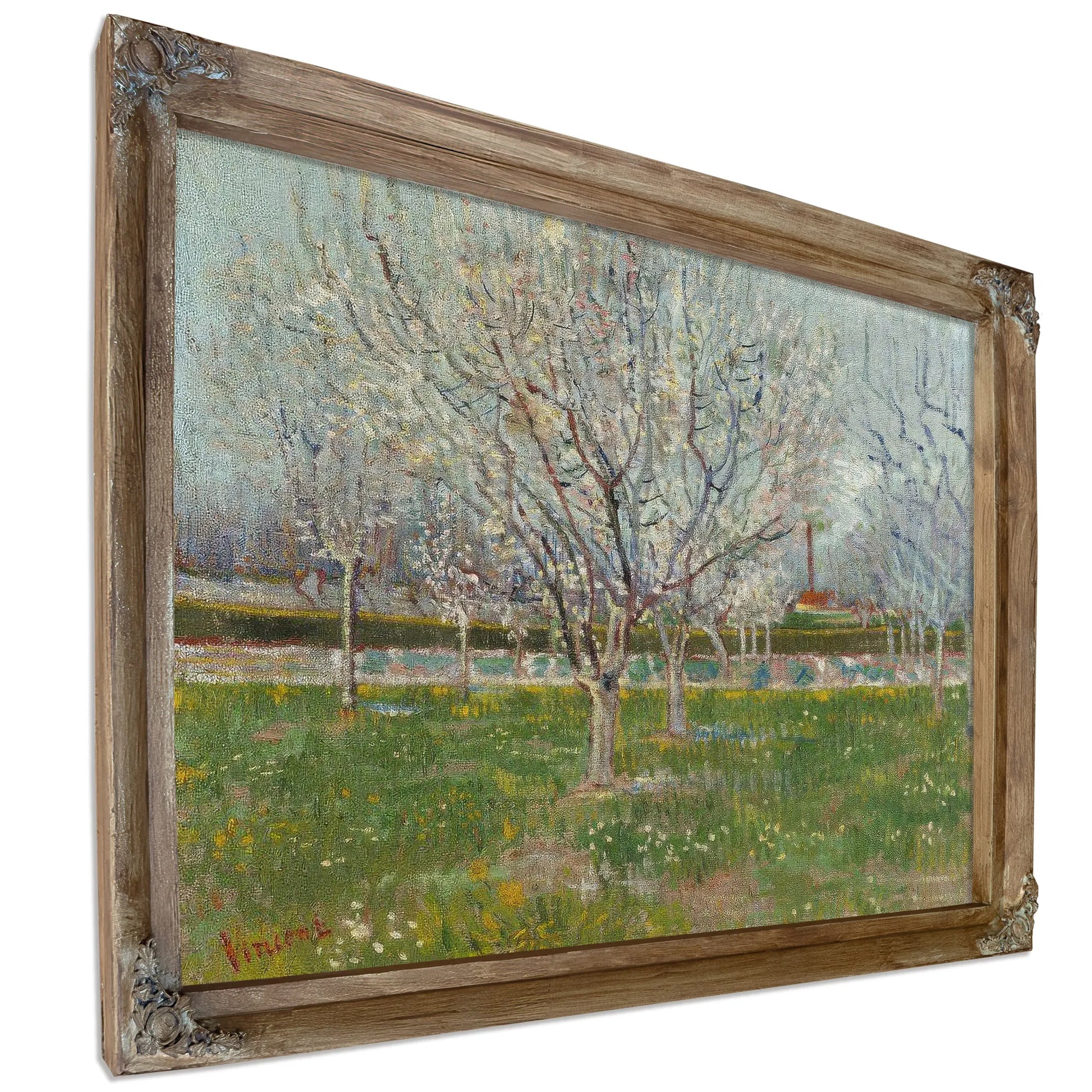 Orchard In Blossom (Plum Trees) By Vincent Van Gogh Fine Art Print