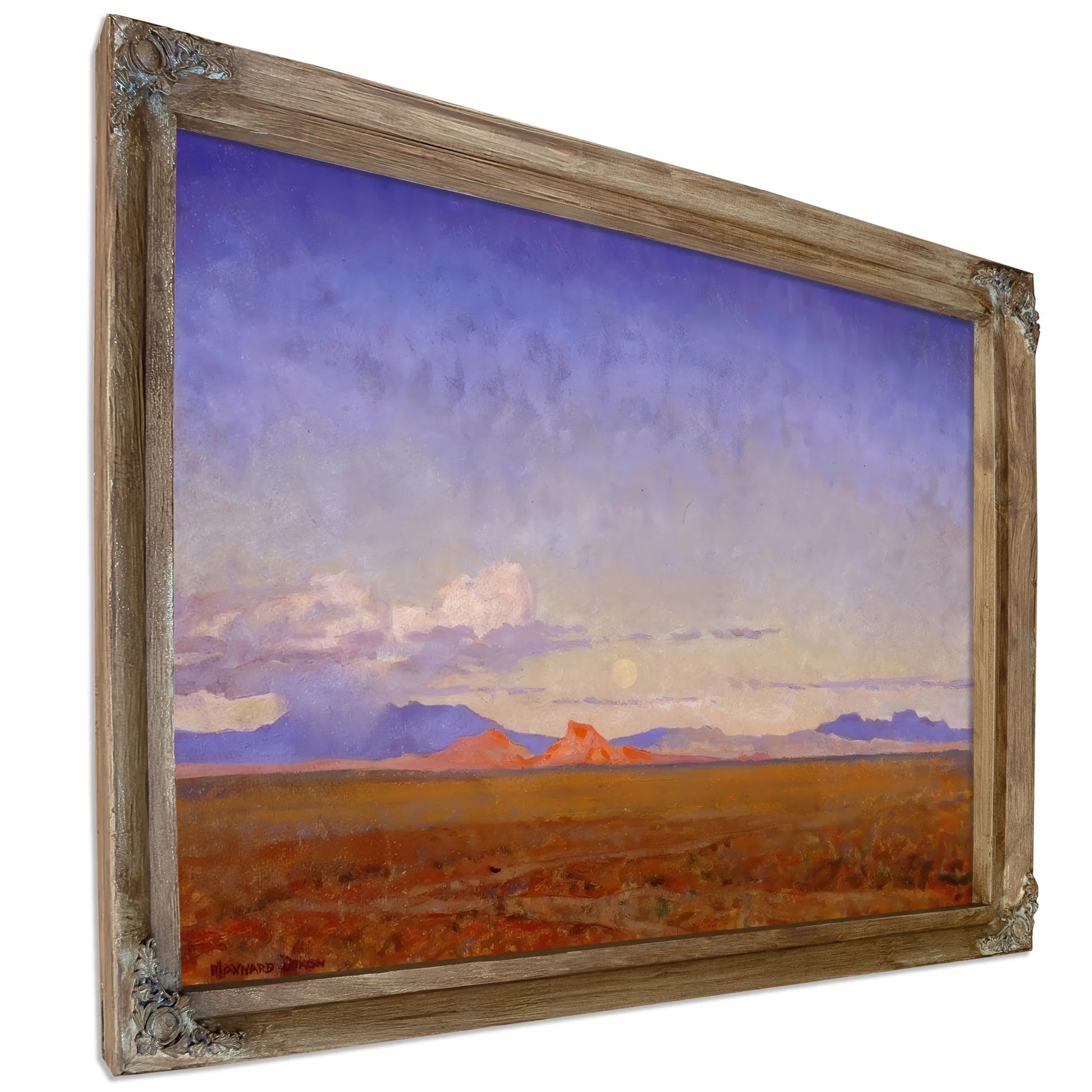 Moonrise Over The Desert By Maynard Dixon Fine Art Print