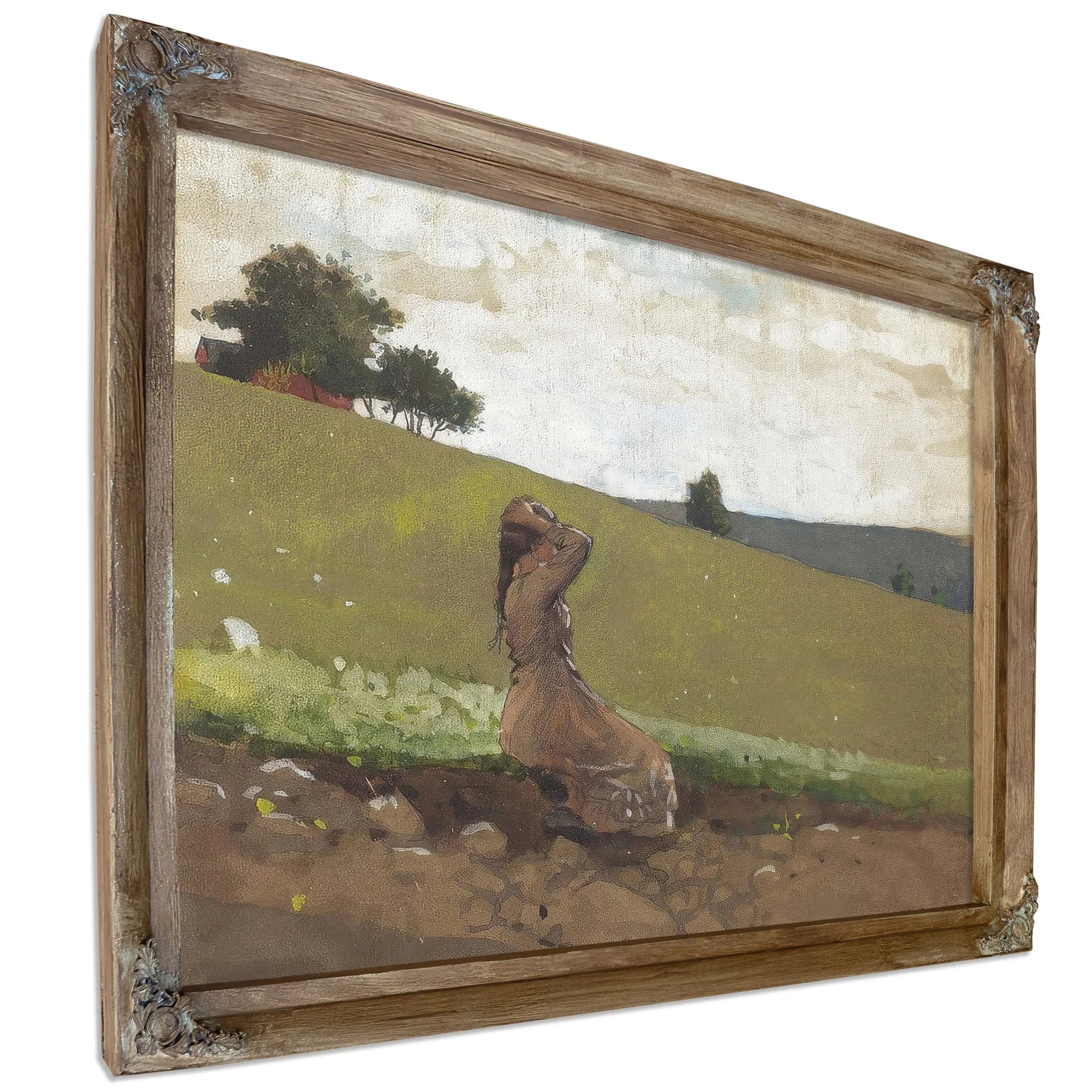 The Green Hill By Winslow Homer Fine Art Print