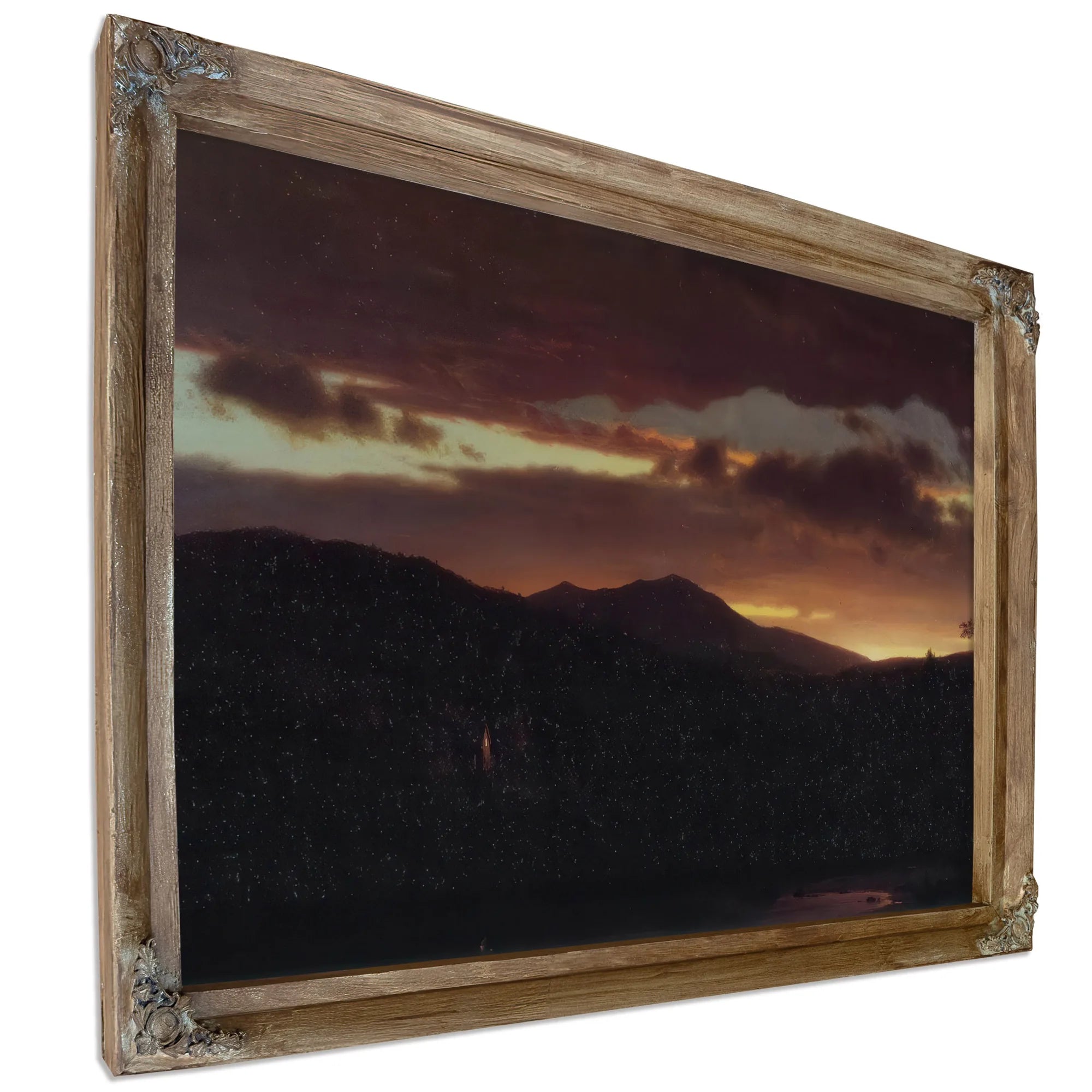 Twilight Catskill Mountain By Frederic Edwin Church Fine Art Print