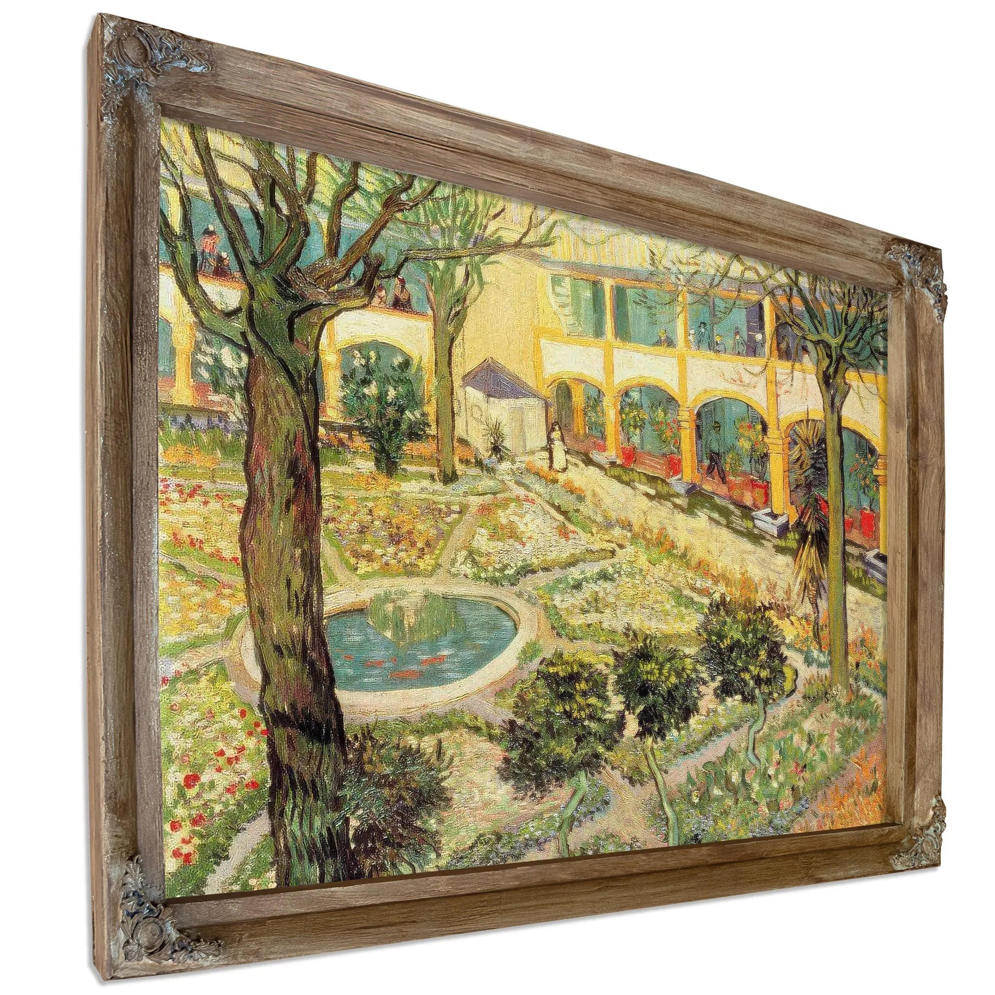 The Asylum Garden At Arles By Vincent Van Gogh Fine Art Print