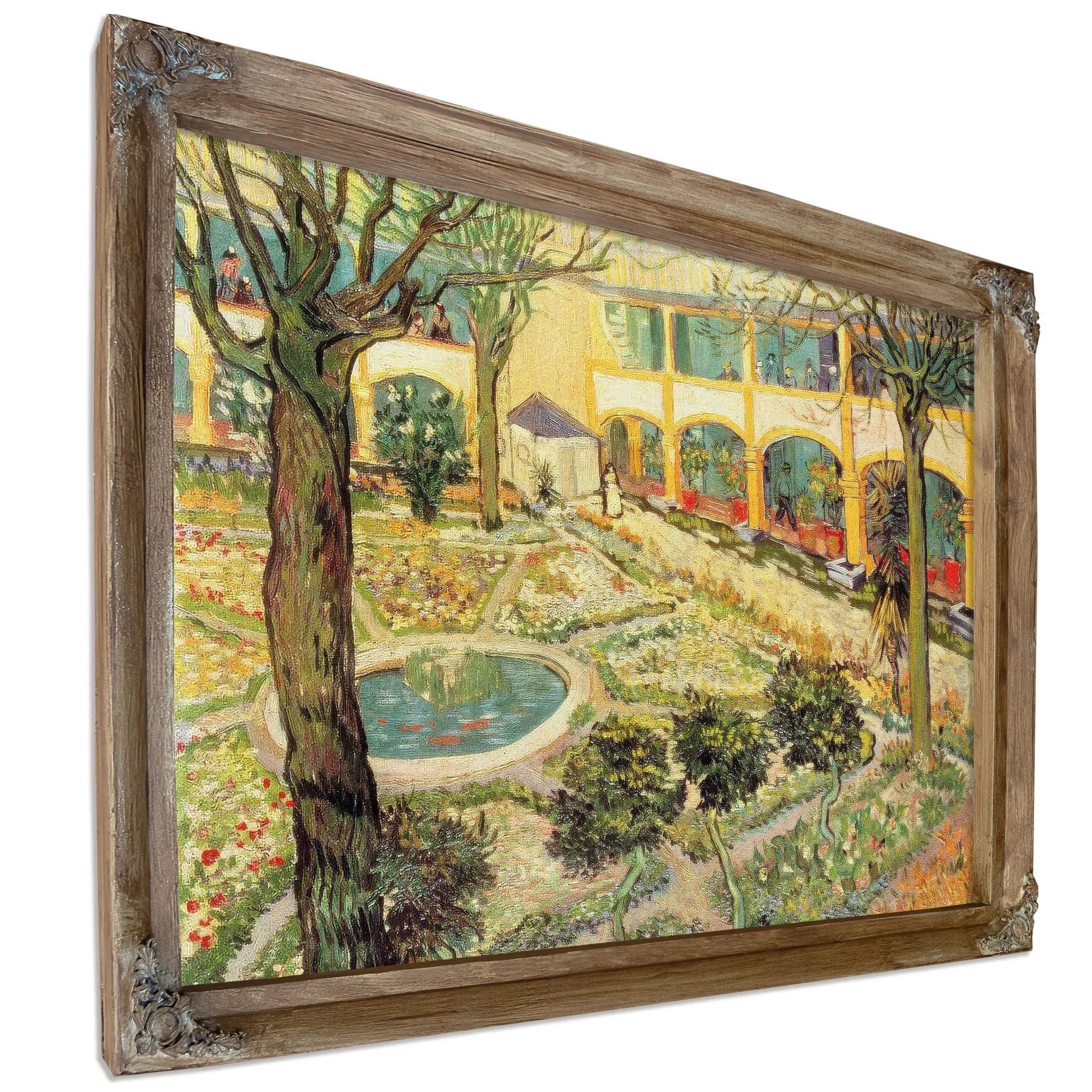 The Asylum Garden At Arles By Vincent Van Gogh Fine Art Print