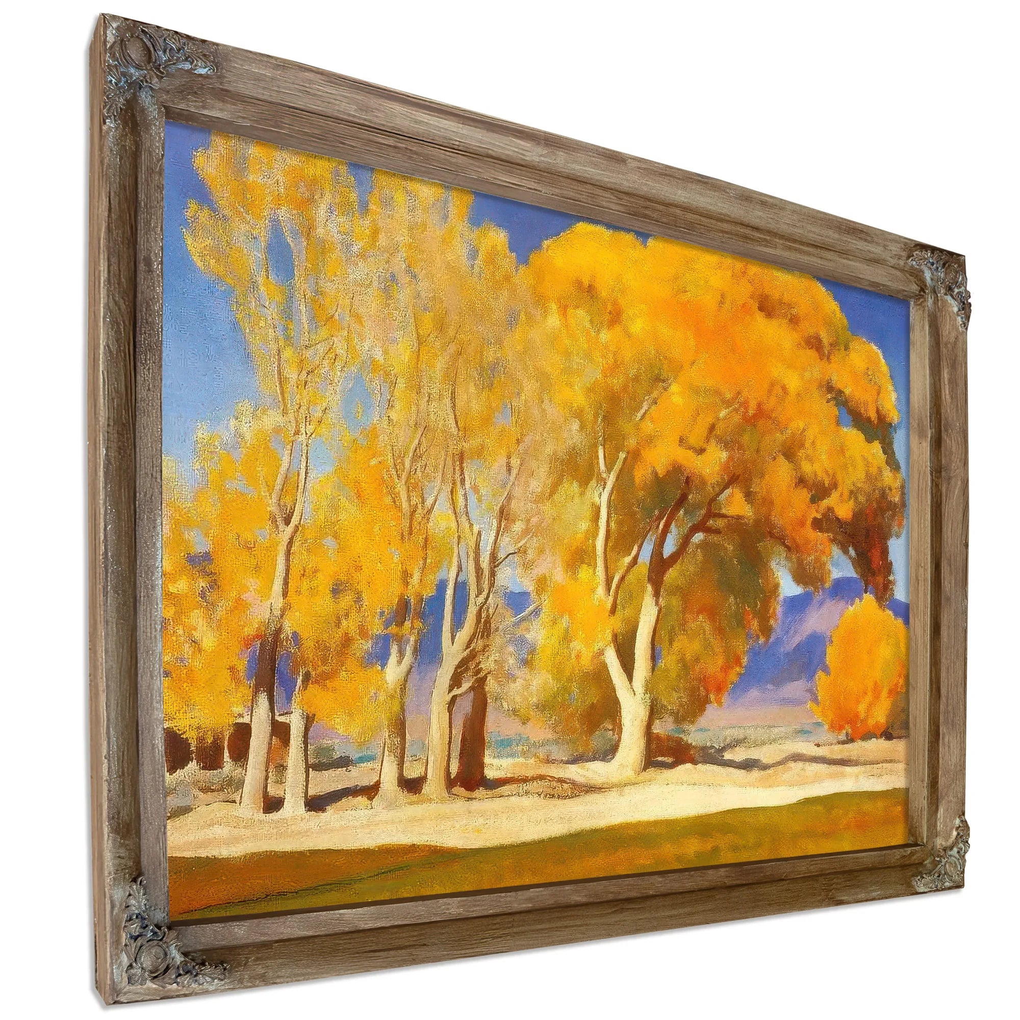 Fall Cottonwoods By Maynard Dixon Fine Art Print