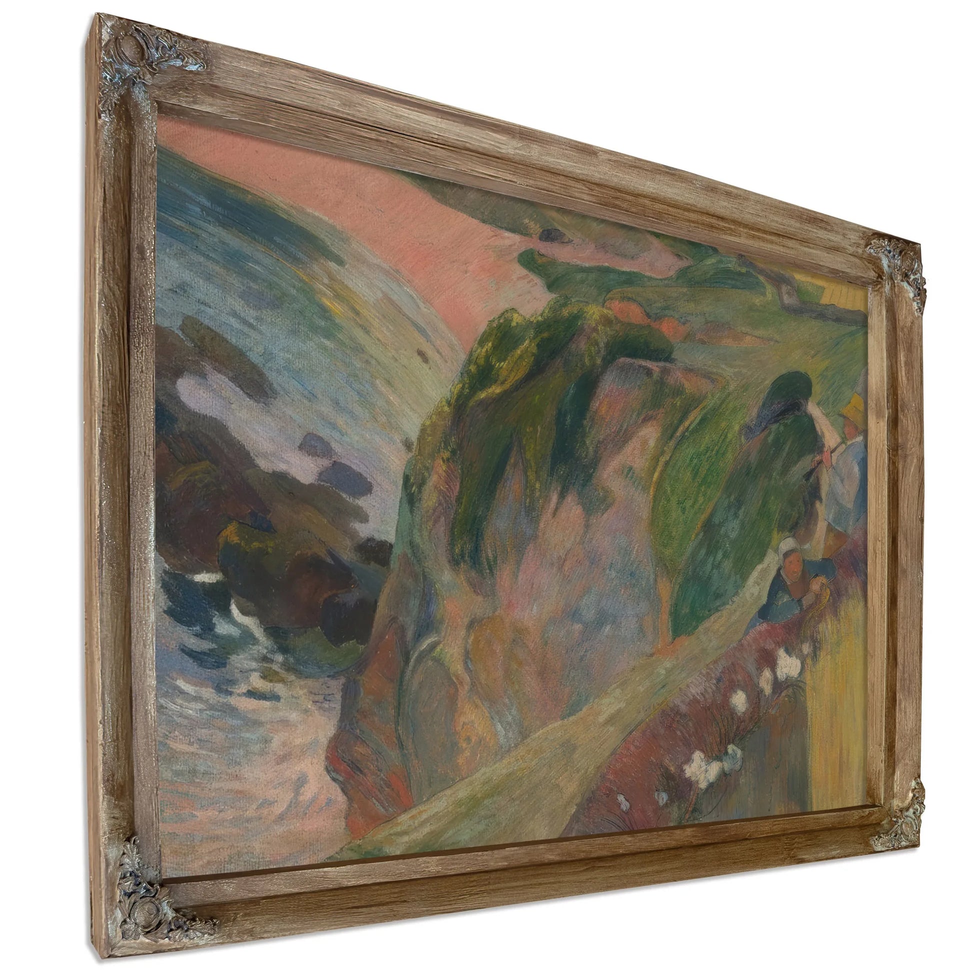 The Flageolet Player On The Cliff By Paul Gauguin Fine Art Print