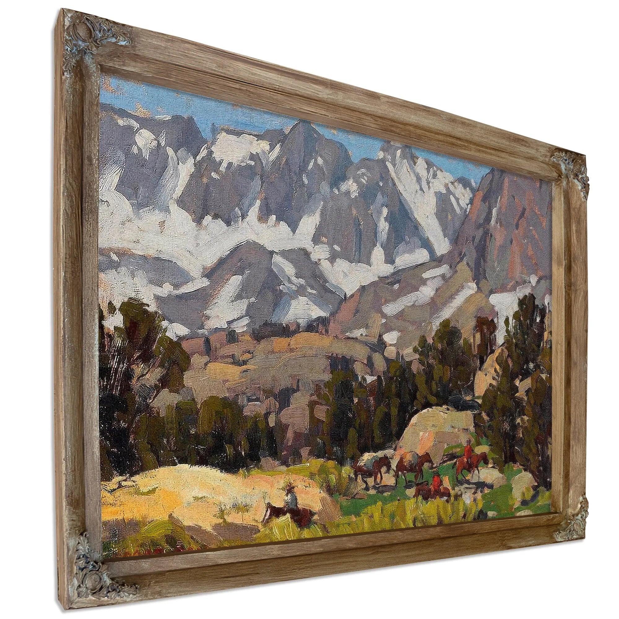 Sierra With Packers By Edgar Payne Fine Art Print