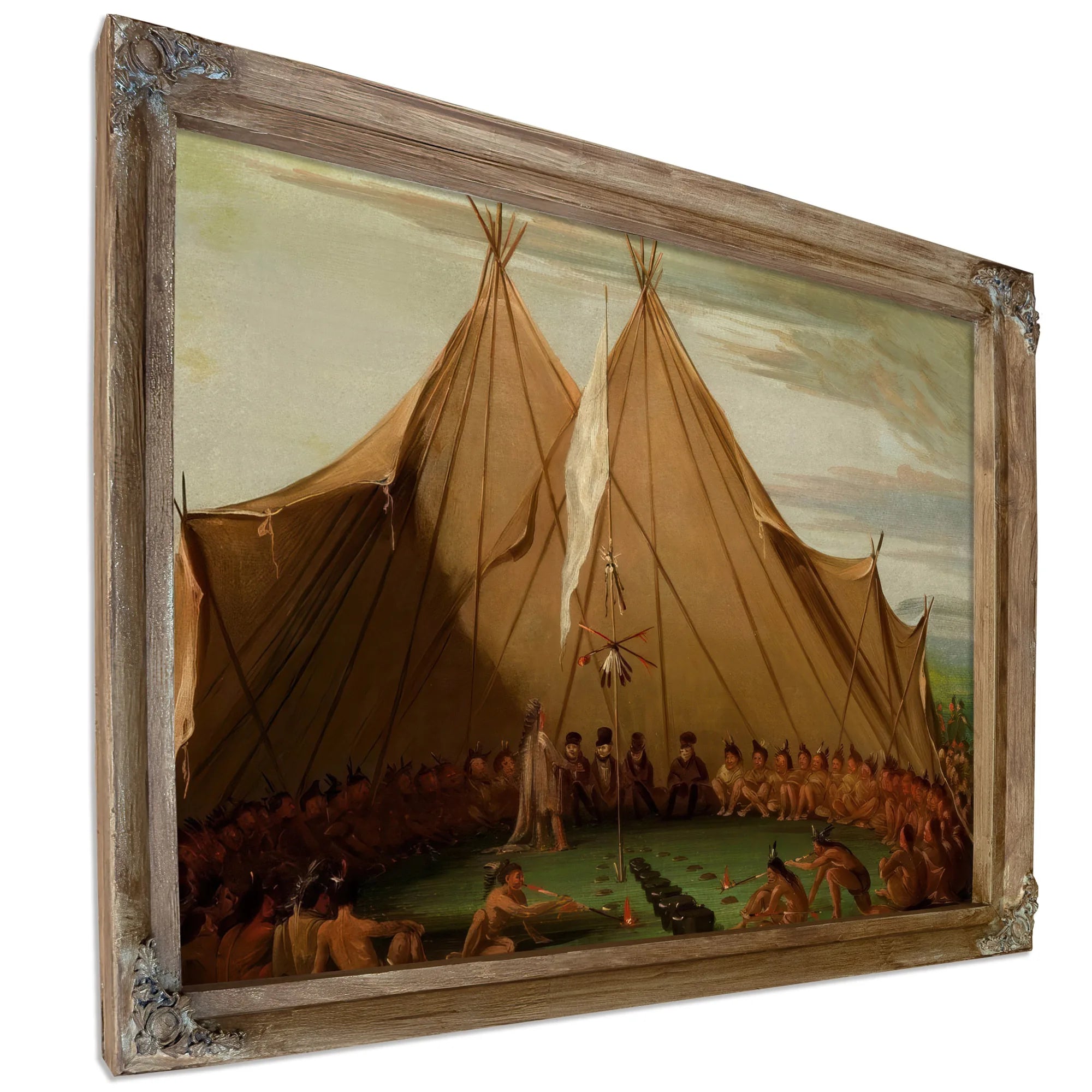 Sioux Dog Feast By George Catlin Fine Art Print