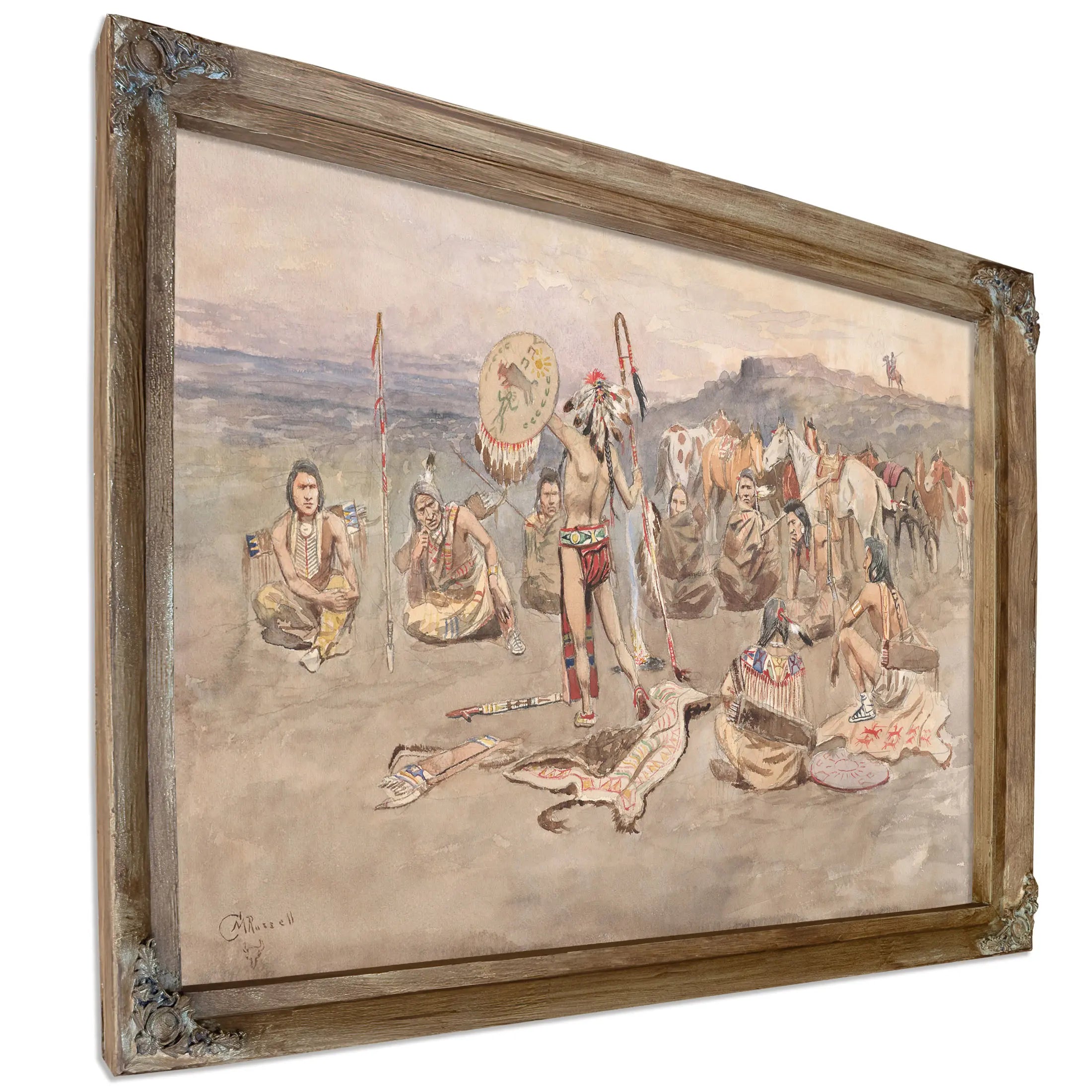 War Council by Charles Marion Russell