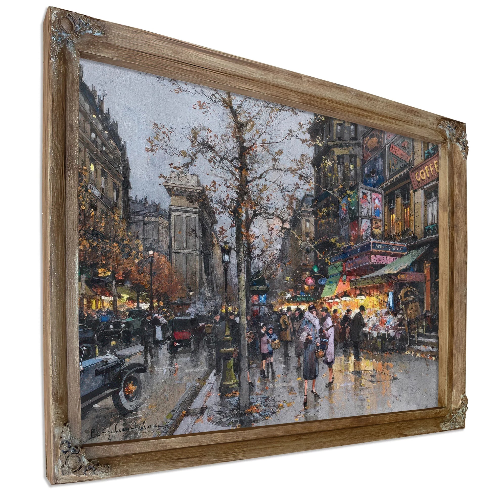 Paris La Porte Saint Martin By Eugene Galien Laloue Fine Art Print
