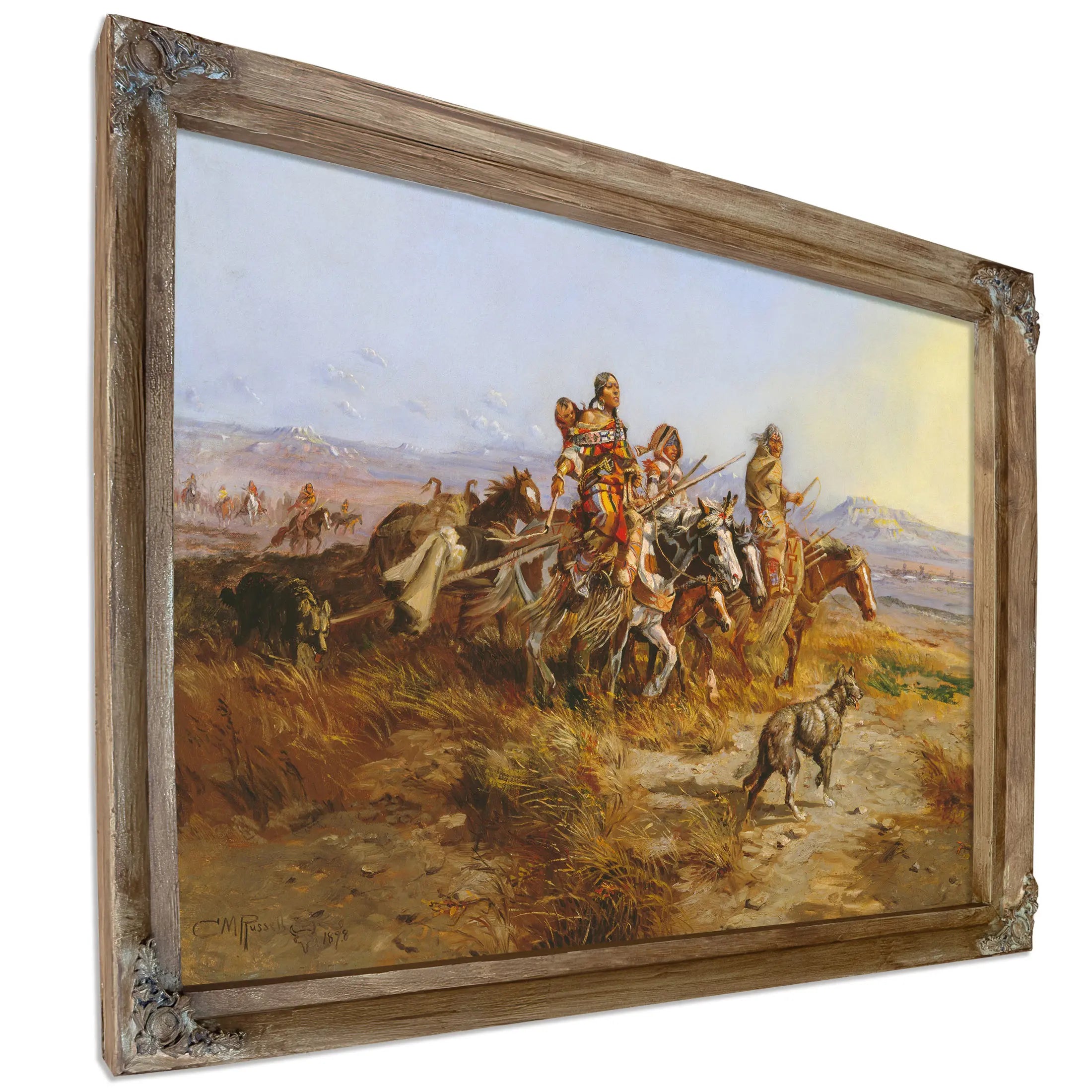 Indian Women Moving by Charles Marion Russell
