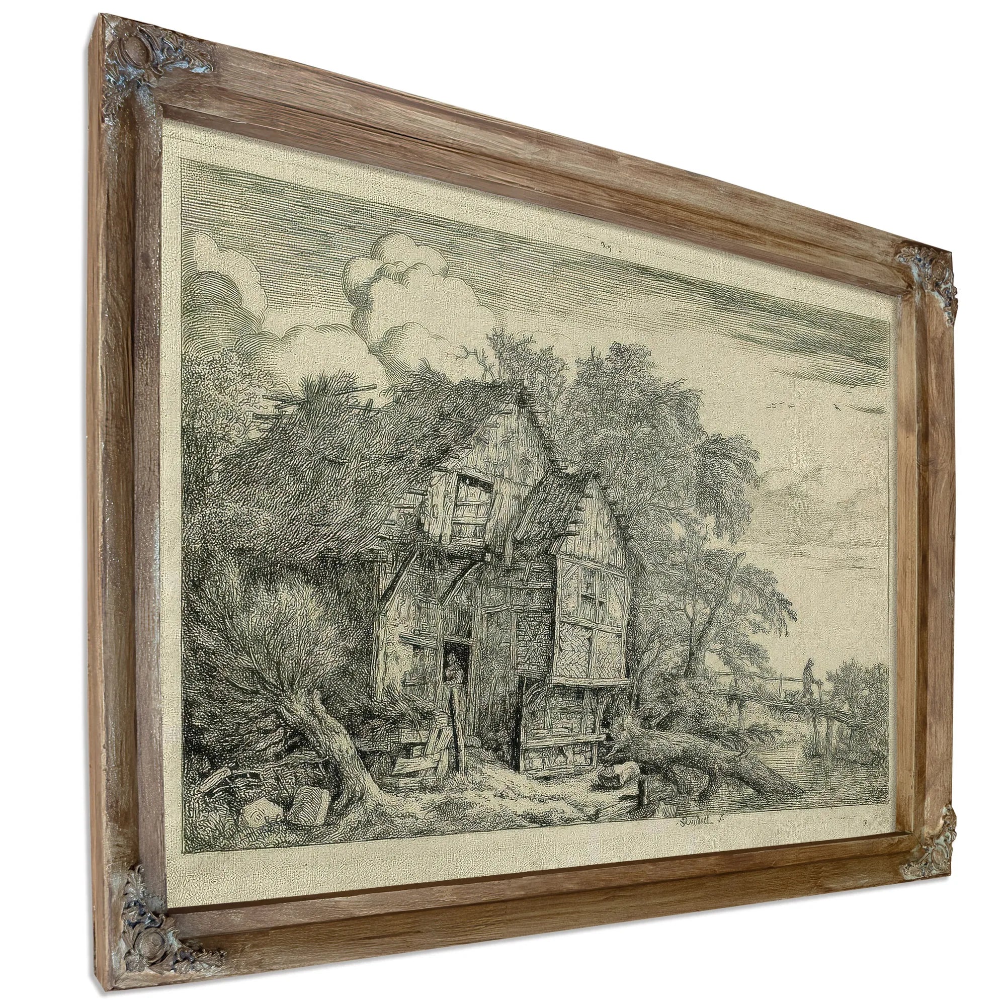 The Little Bridge By Jacob Van Ruisdael Fine Art Print