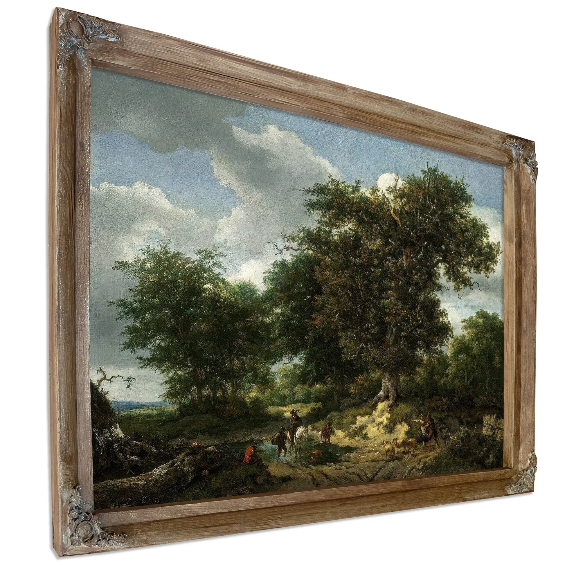 The Great Oak By Jacob Van Ruisdael Fine Art Print