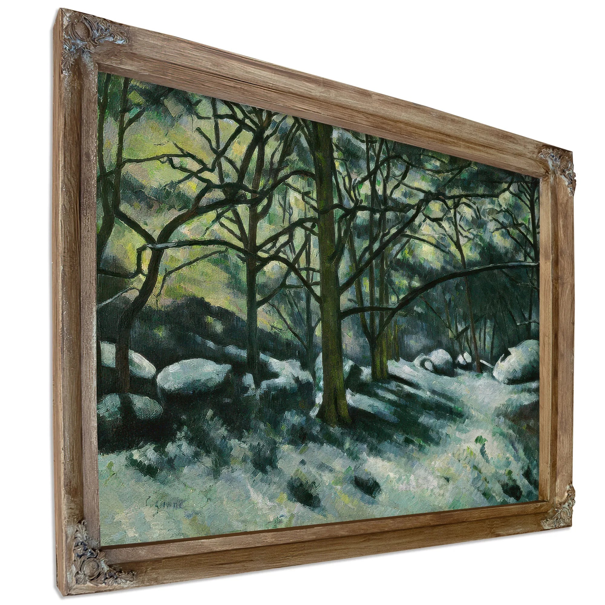 Melting Snow Fontainebleau By Paul Cezanne Fine Art Print