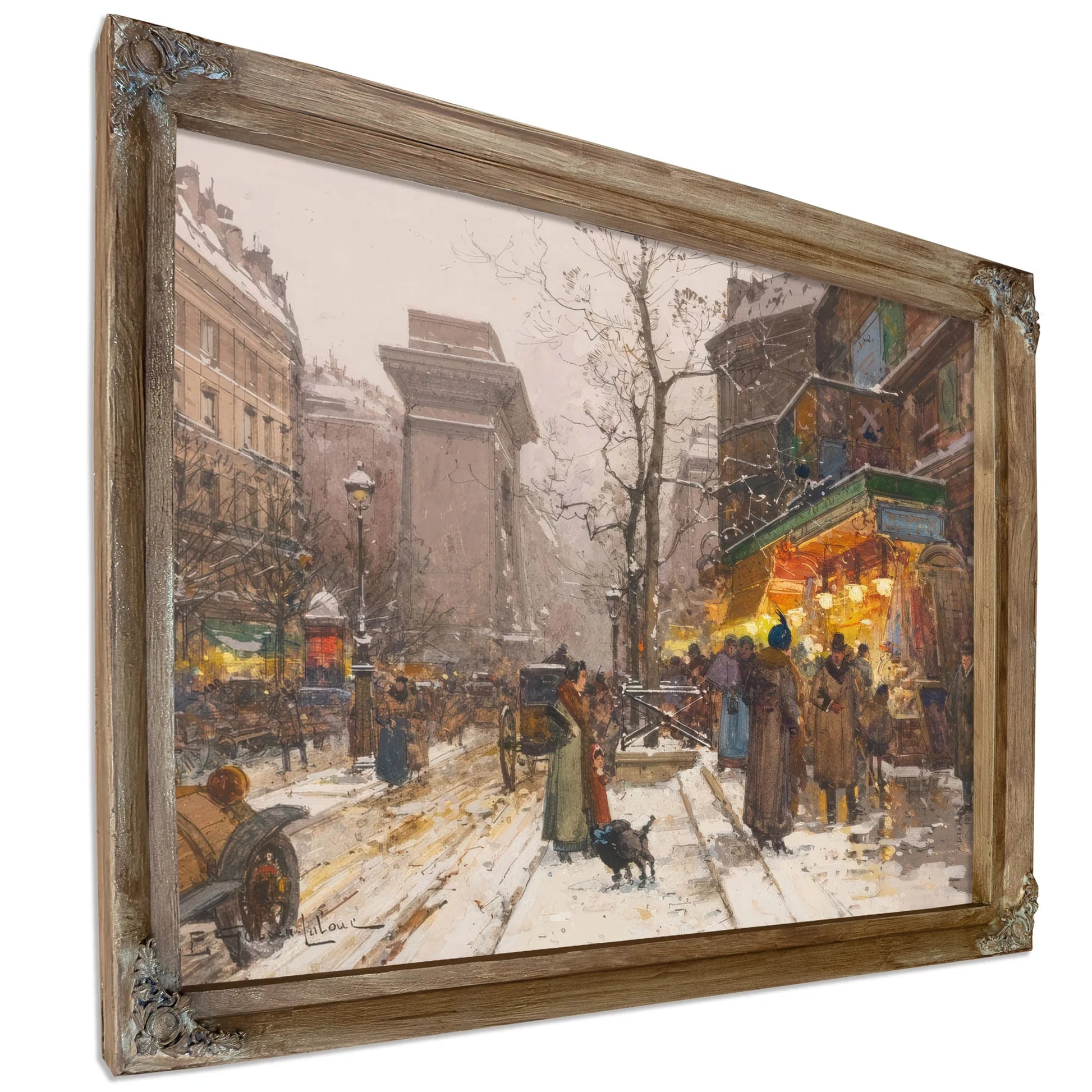 Boulevard De Bonne Nouvelle By Eugene Galien Laloue Fine Art Print