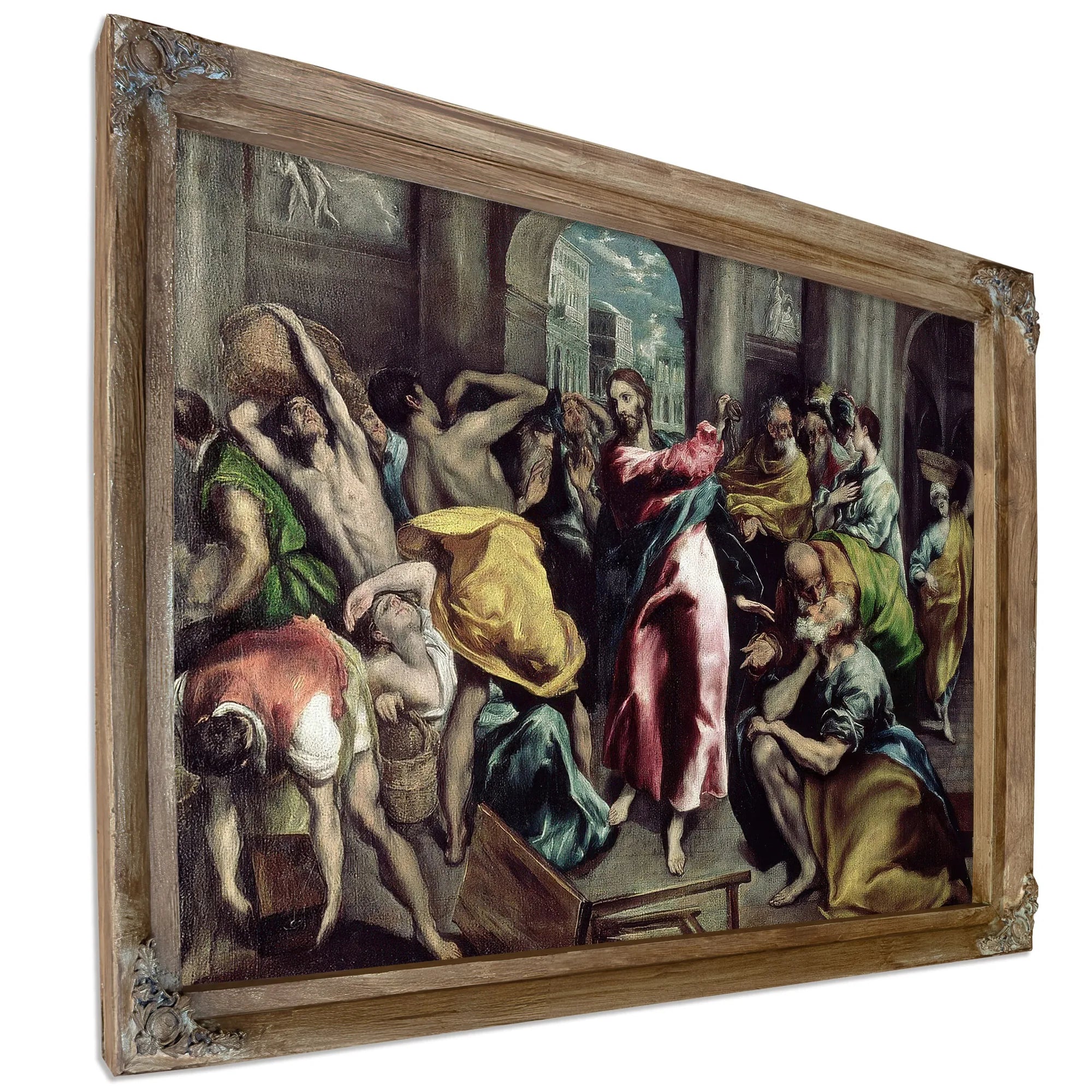 Christ Driving The Traders From The Temple By El Greco Fine Art Print