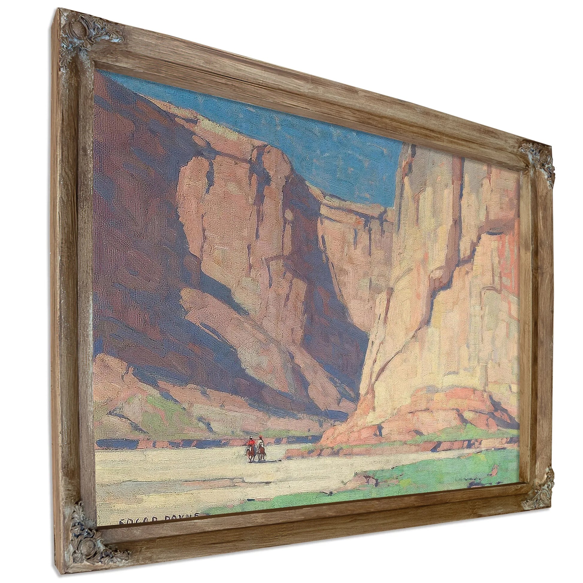 Riders In The Canyon De Chelly, Arizona By Edgar Payne Fine Art Print