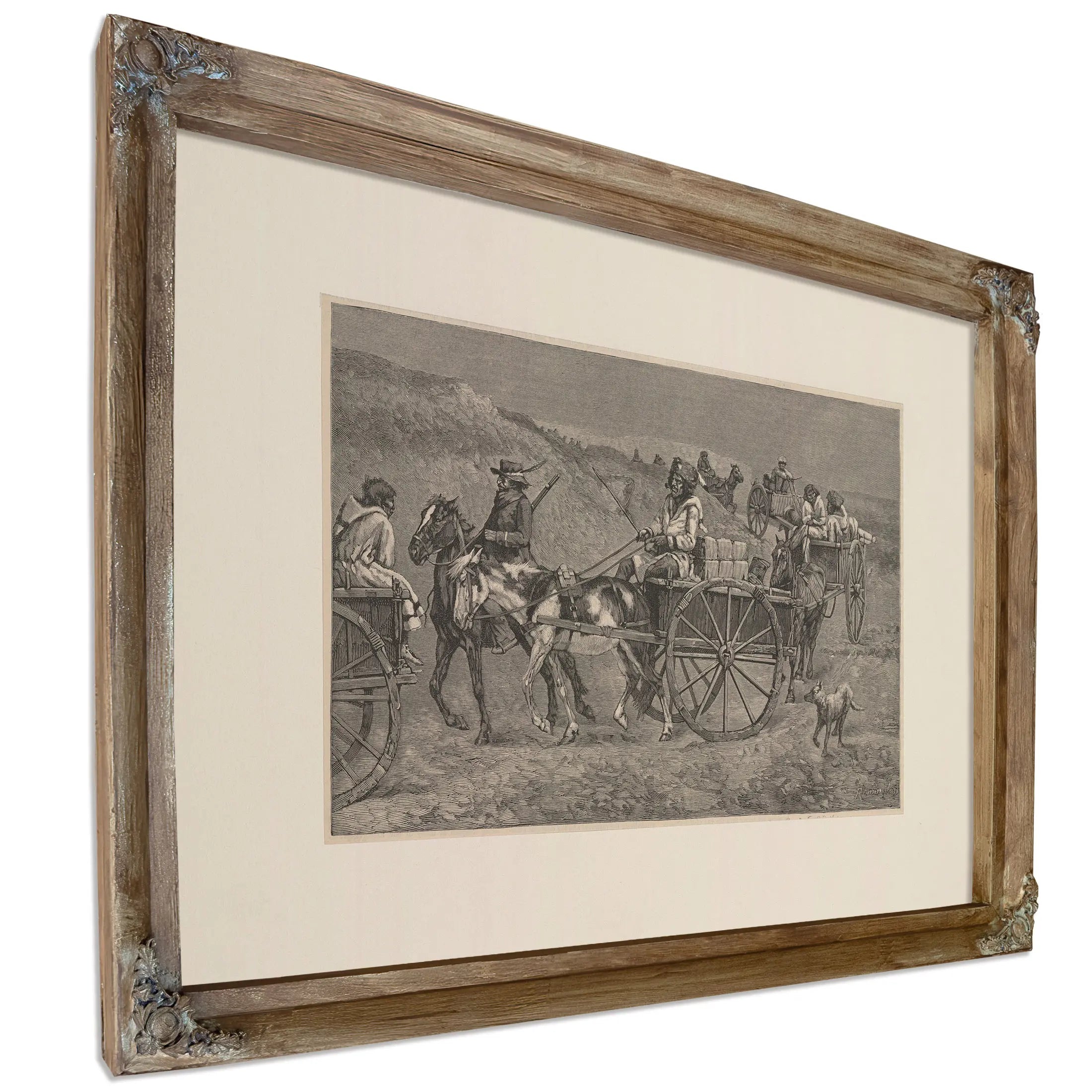 A Fur Train From The Far North by Frederic Remington