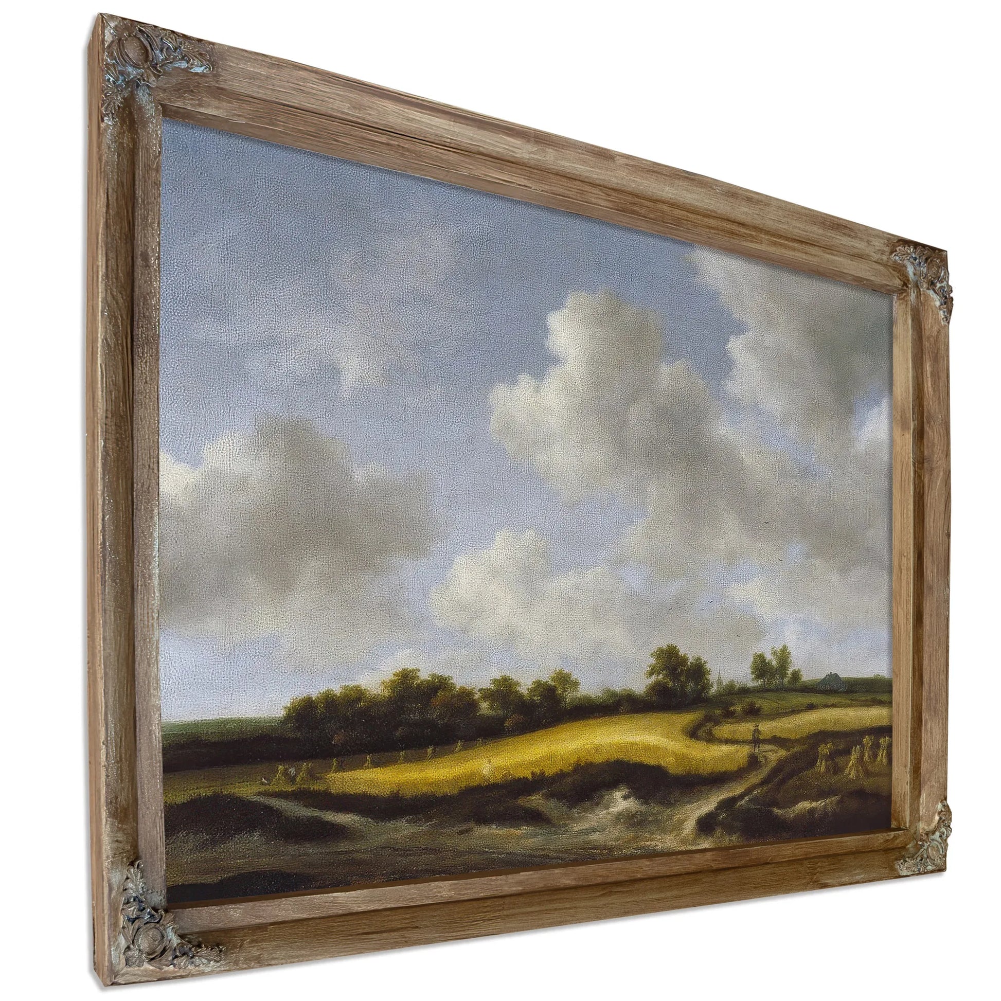 Landscape With A Wheatfield By Jacob Van Ruisdael Fine Art Print