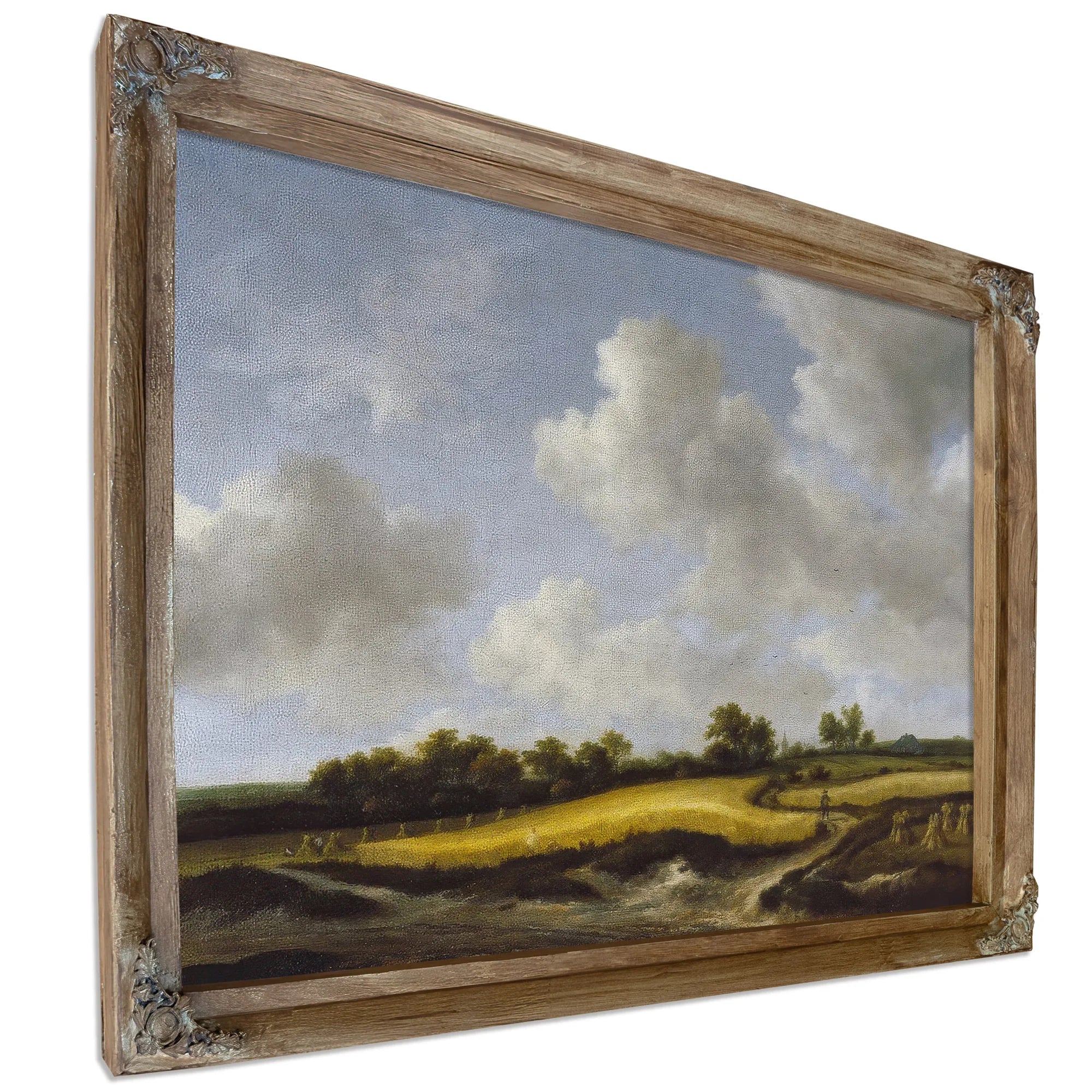 Landscape With A Wheatfield By Jacob Van Ruisdael Fine Art Print