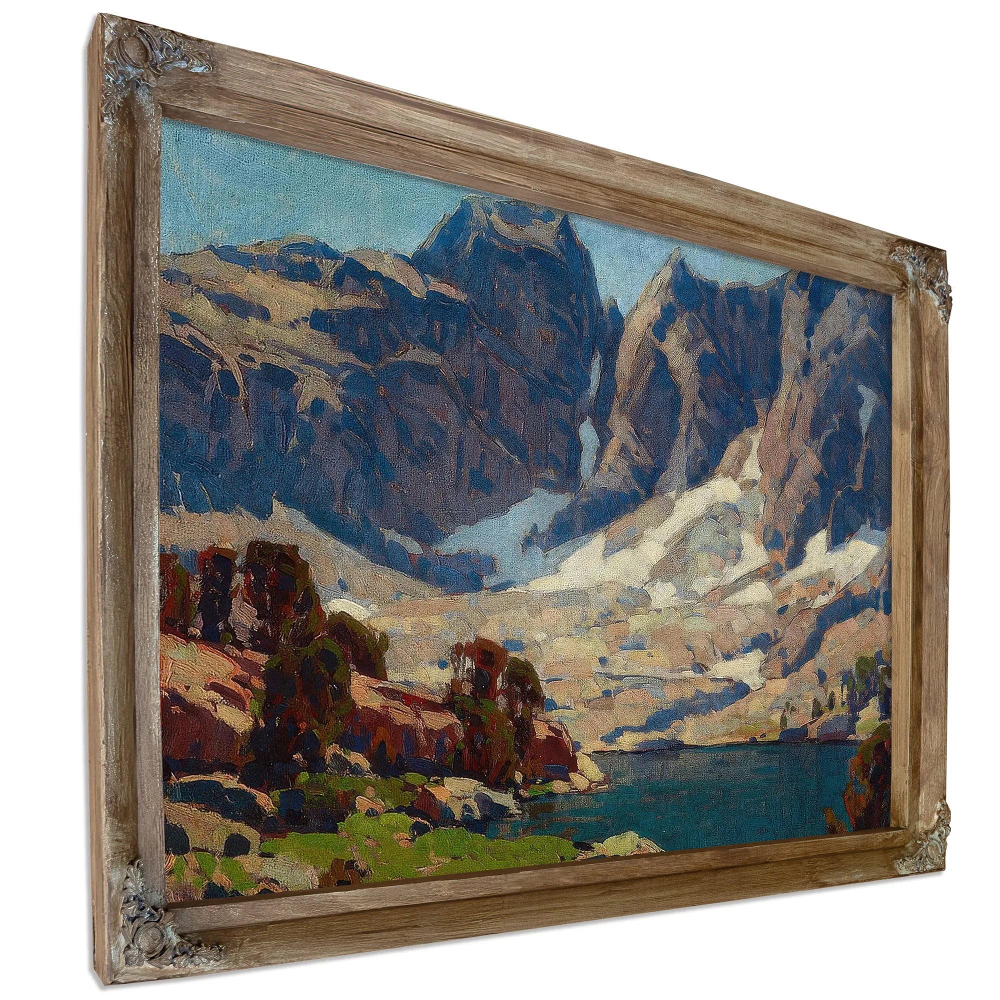 Sierra Lake Beneath Glaciers By Edgar Payne Fine Art Print