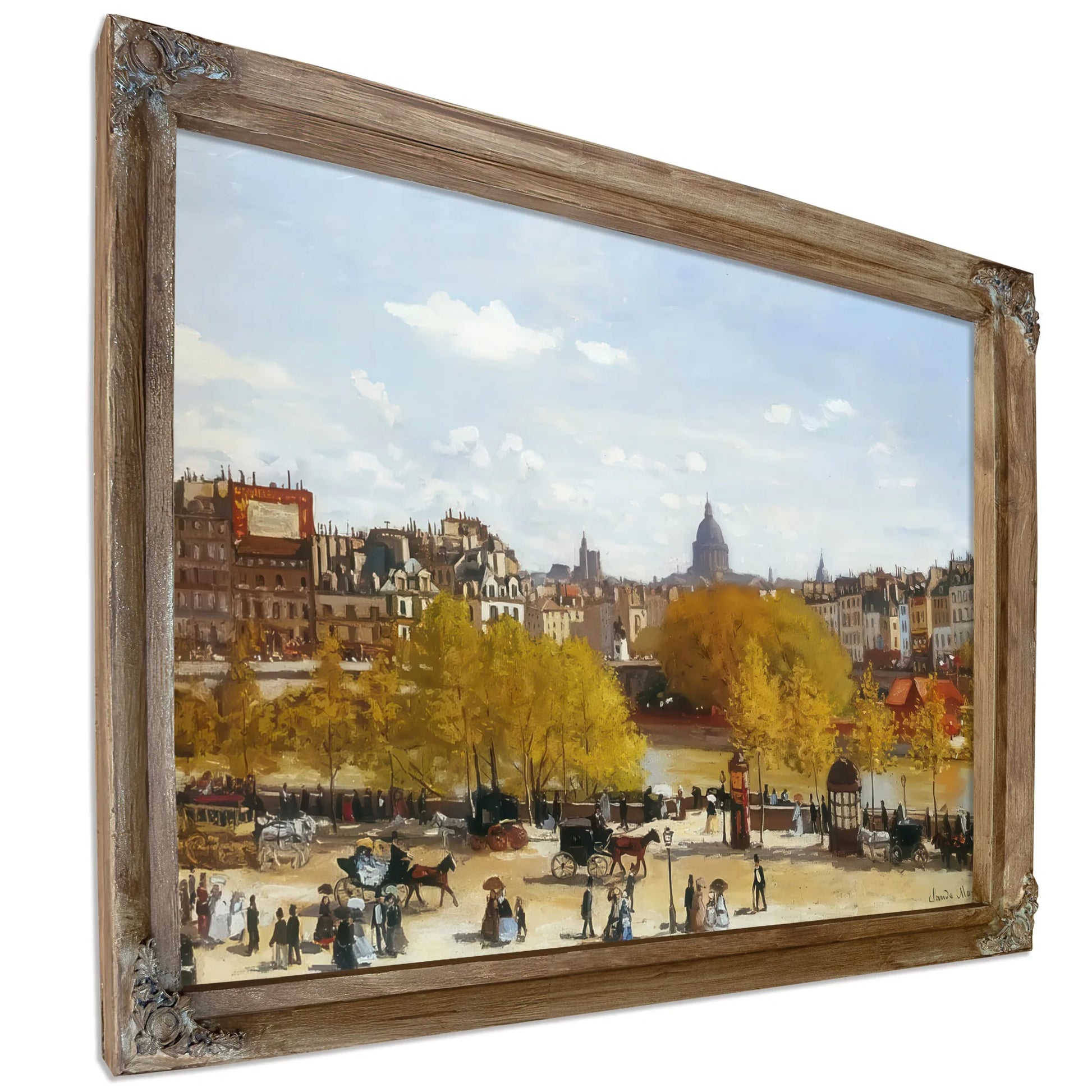 Quai Du Louvre 1867 By Claude Monet Fine Art Print