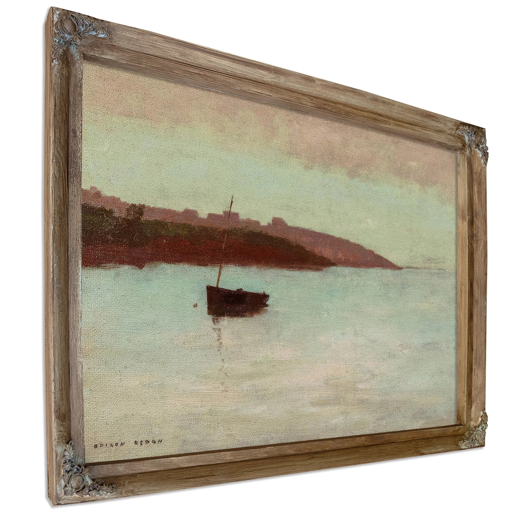 Fishing Boat By Odilon Redon Fine Art Print