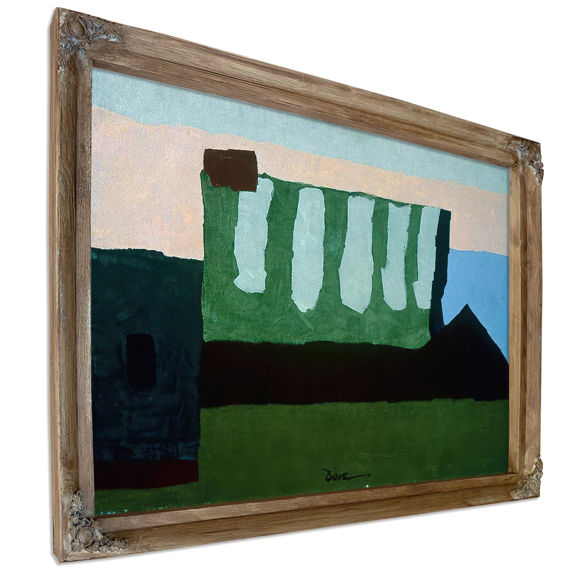 Pieces Of Red, Green, And Blue By Arthur Dove Fine Art Print