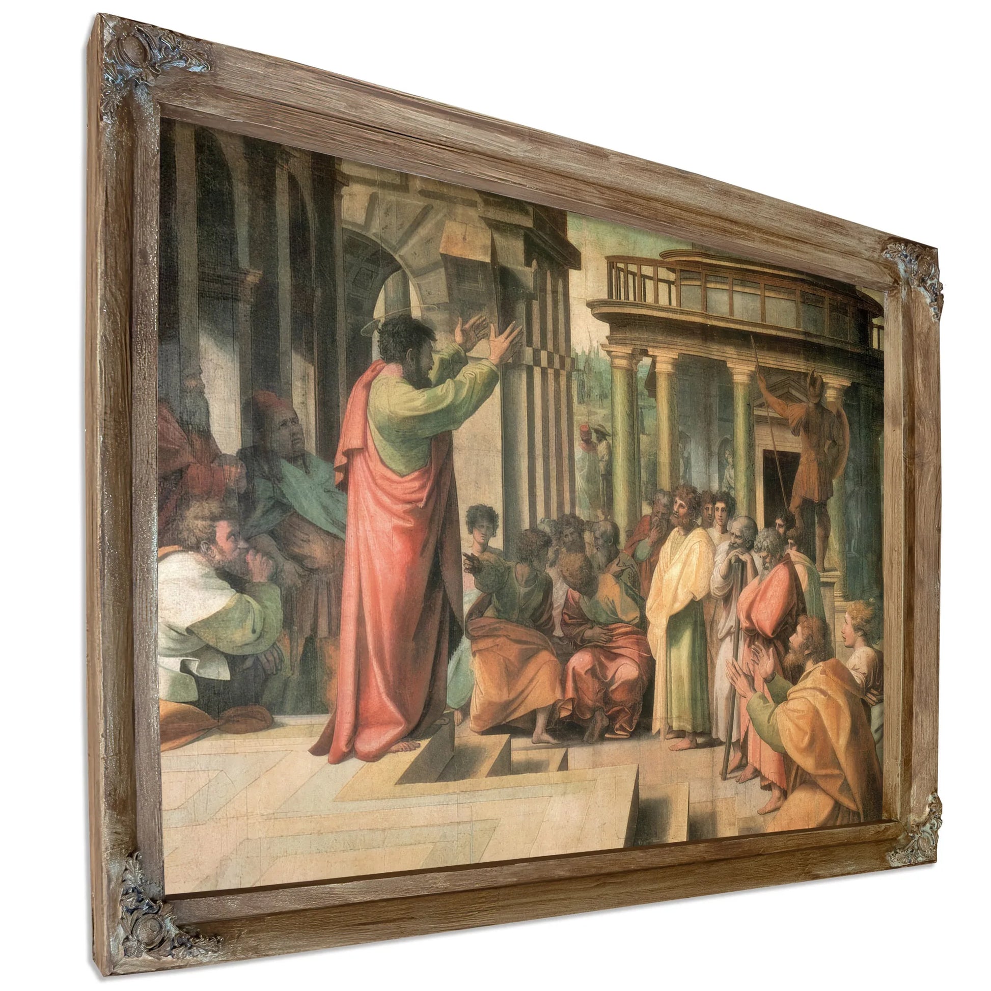 St. Paul Preaching In Athens By Raphael Fine Art Print