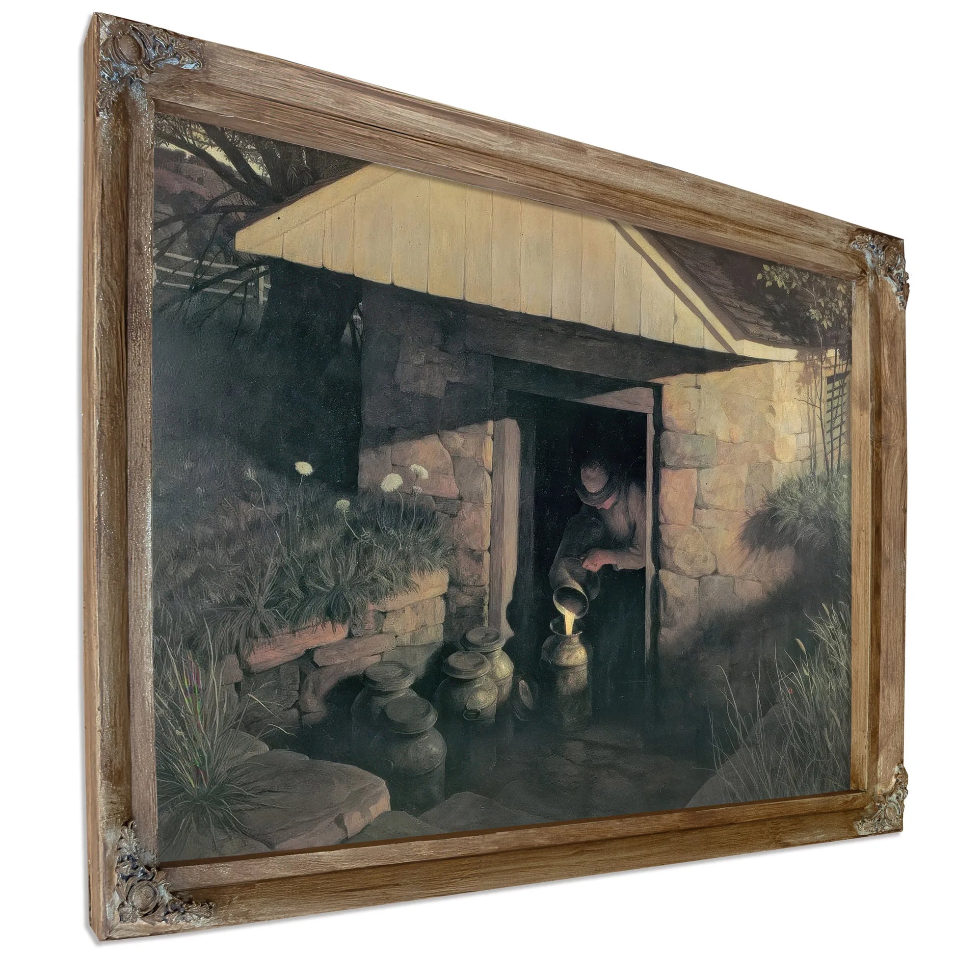The Springhouse By NC Wyeth Fine Art Print