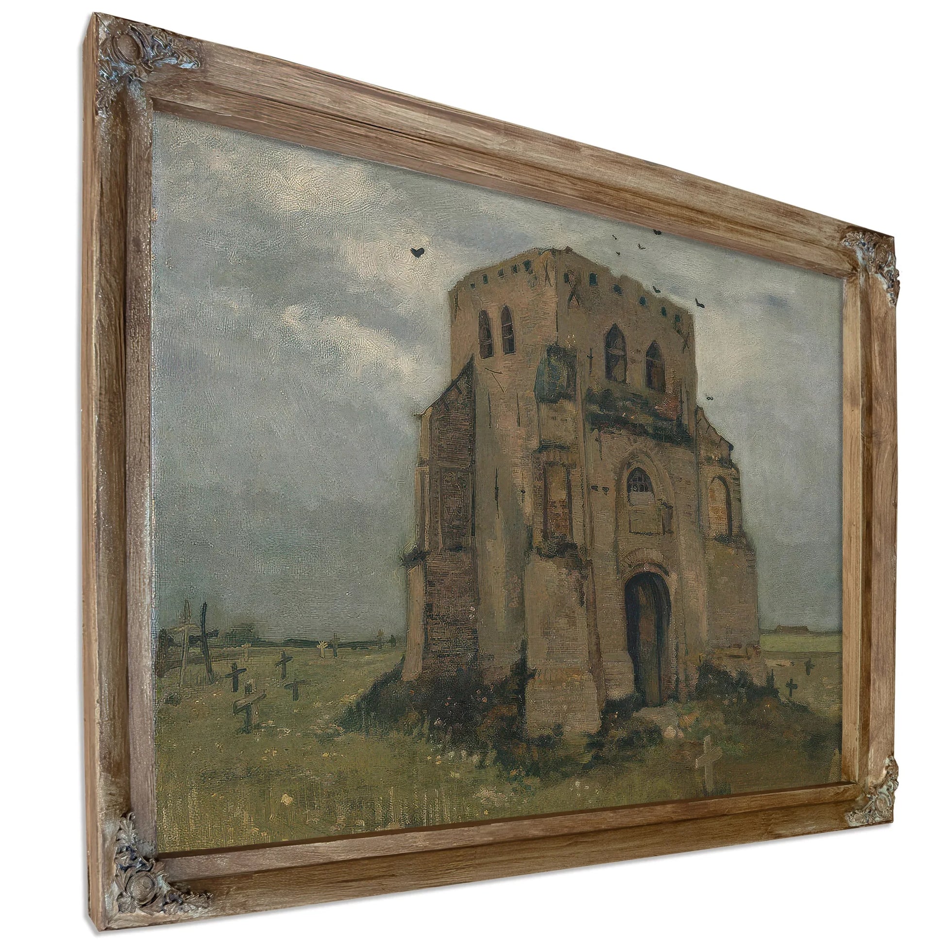 The Old Church Tower At Nuenen ('The Peasants' Churchyard') 2 By Vincent Van Gogh Fine Art Print
