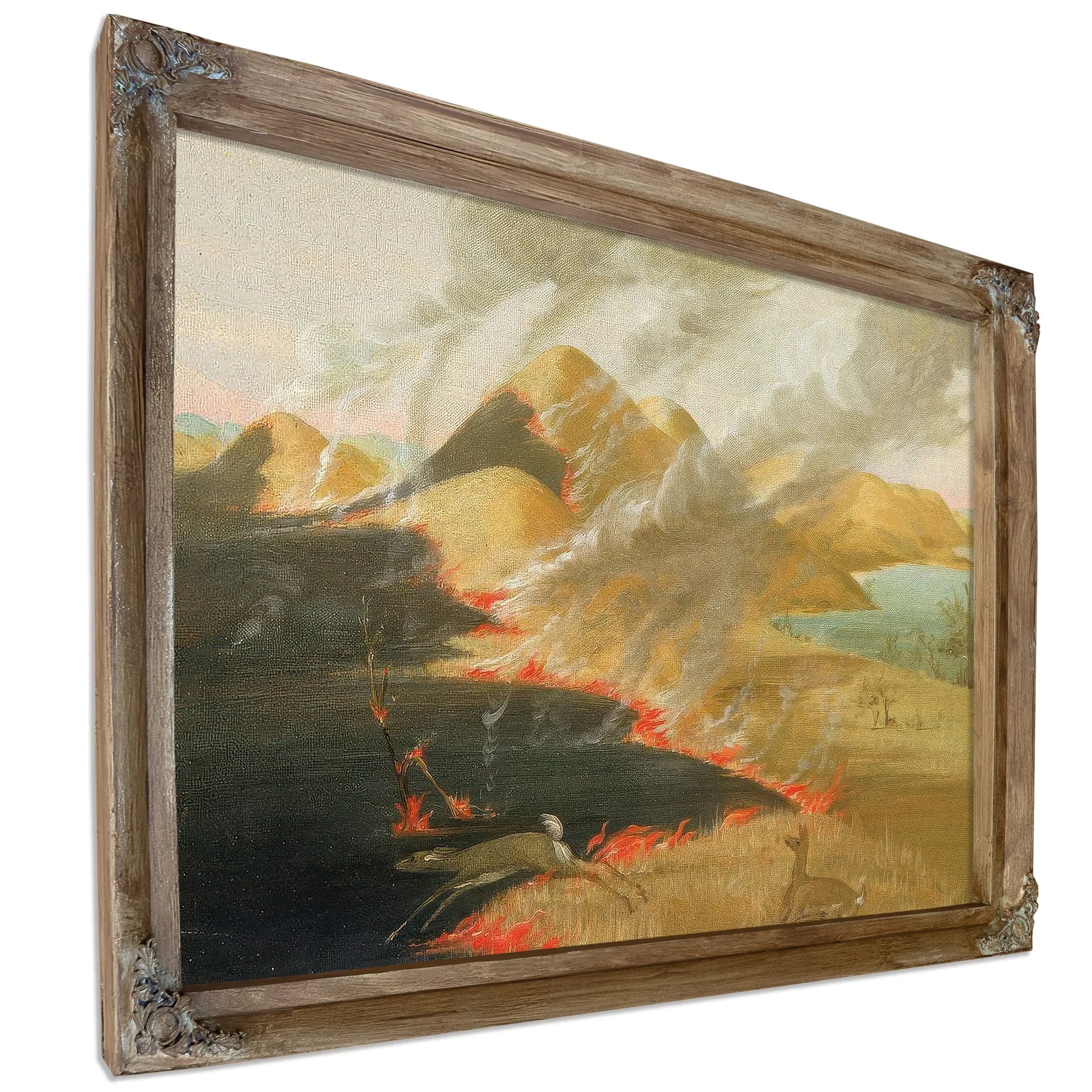Prairie Bluffs Burning By George Catlin Fine Art Print