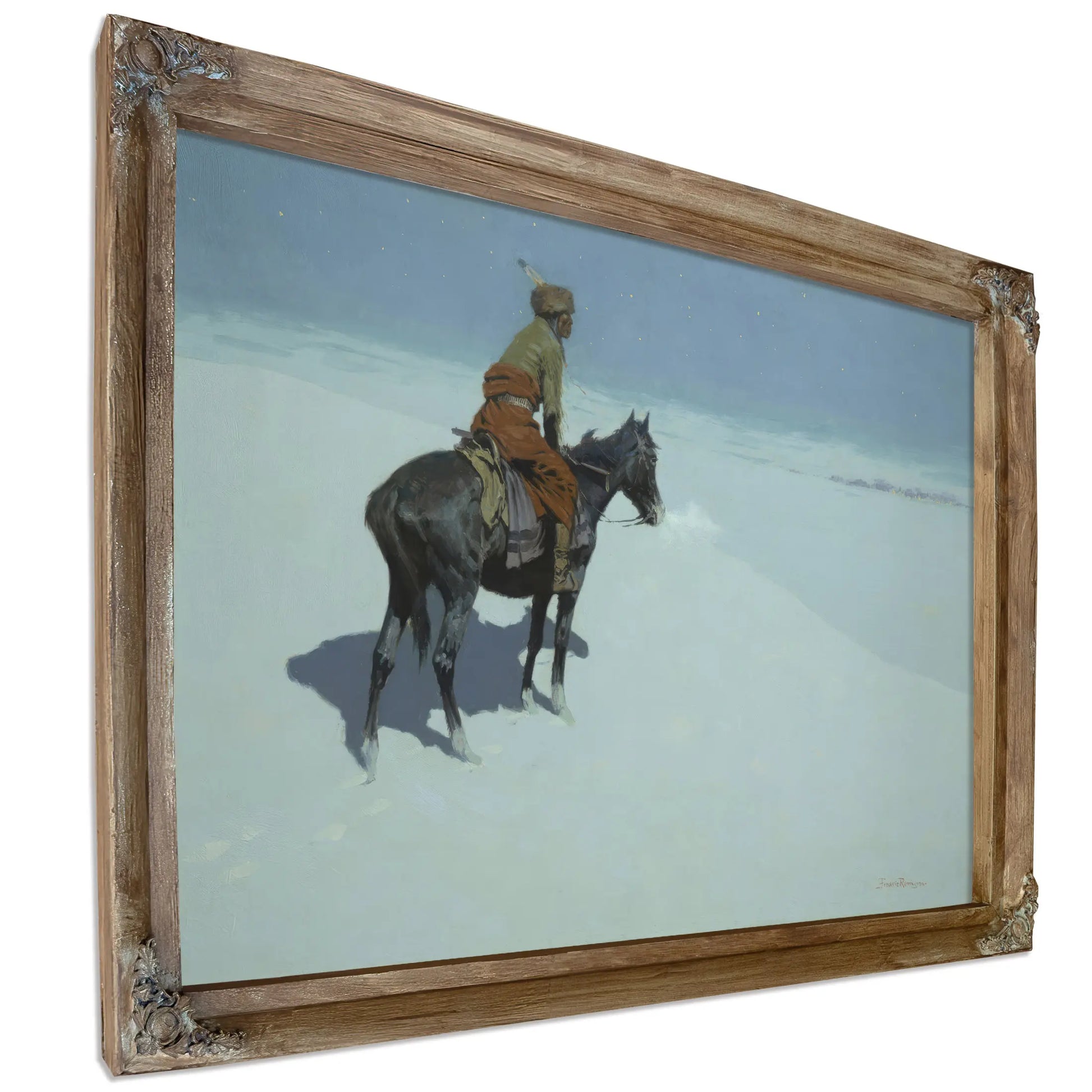 Frederic Remington The Scout Friends Or Foes  by Frederic Remington