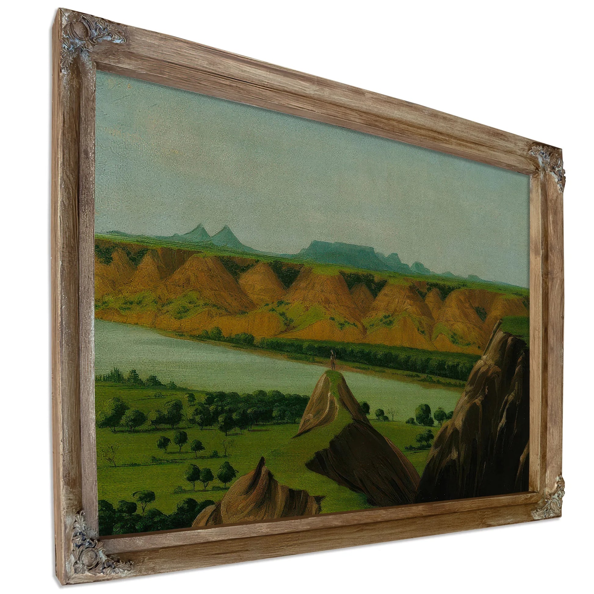 Big Bend On The Upper Missouri, 1900 Miles Above St. Louis By George Catlin Fine Art Print